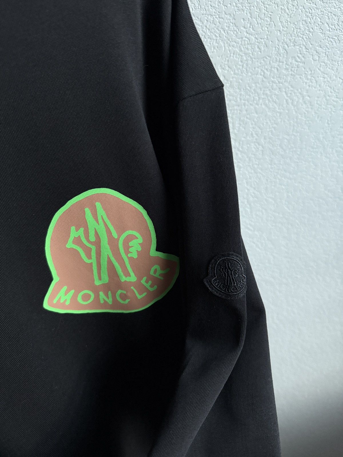 Moncler Green Chest Logo Longsleeve Size US XL / EU 56 / 4 - 3 Thumbnail