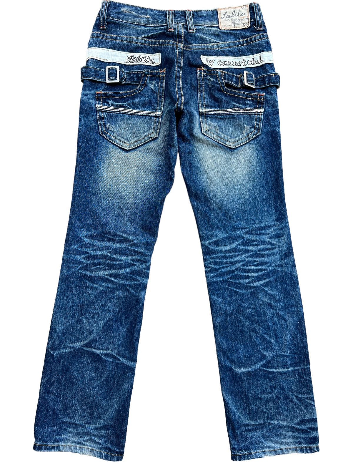 Japanese Brand Lolita Yoshitomo Nara Distressed Denim Jeans 31x31.5 Size 31" - 3 Thumbnail