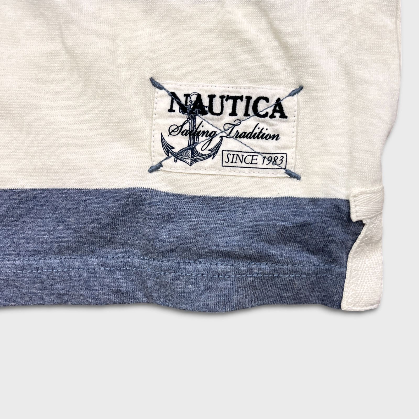 Nautica × Vintage Nautica Shirt Medium Logo Striped Preppy Rugby Long Sleeve Size US M / EU 48-50 / 2 - 4 Thumbnail
