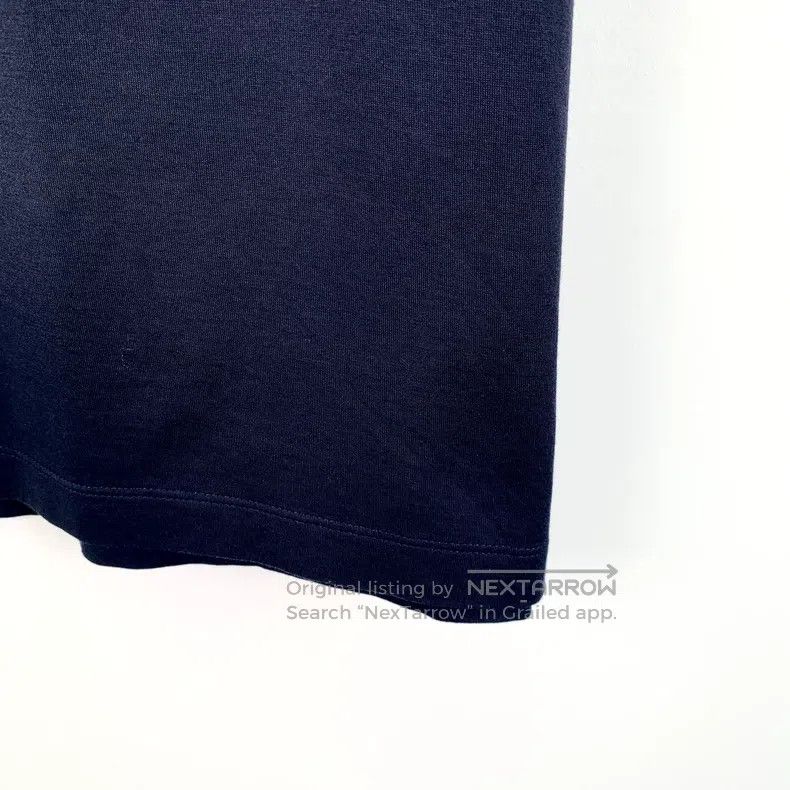Hermes Hermes Navy Blue Horseshoe Button Embroidered Cotton Round Size XS / US 0-2 / IT 36-38 - 5 Thumbnail
