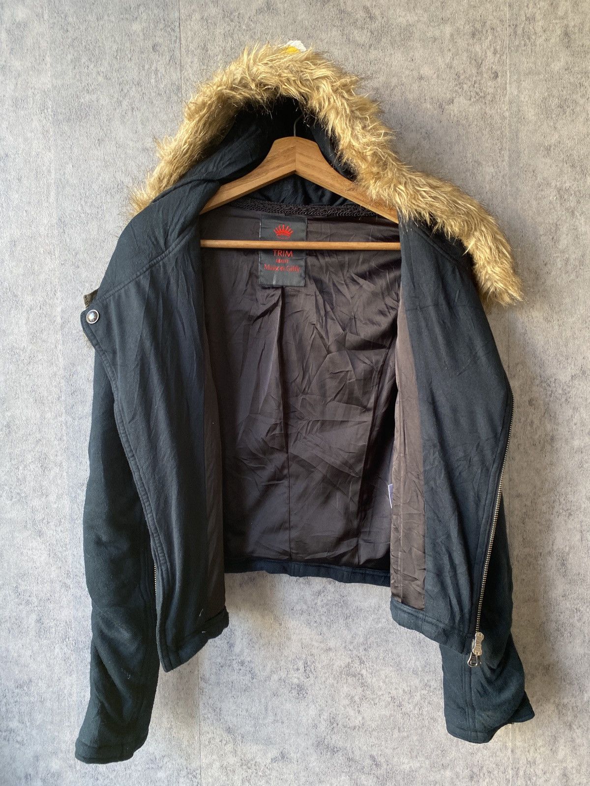 Japanese Brand Maison Gilfy Dark Green Fur Hoodie Zipper Jacket Size US S / EU 44-46 / 1 - 13 Thumbnail