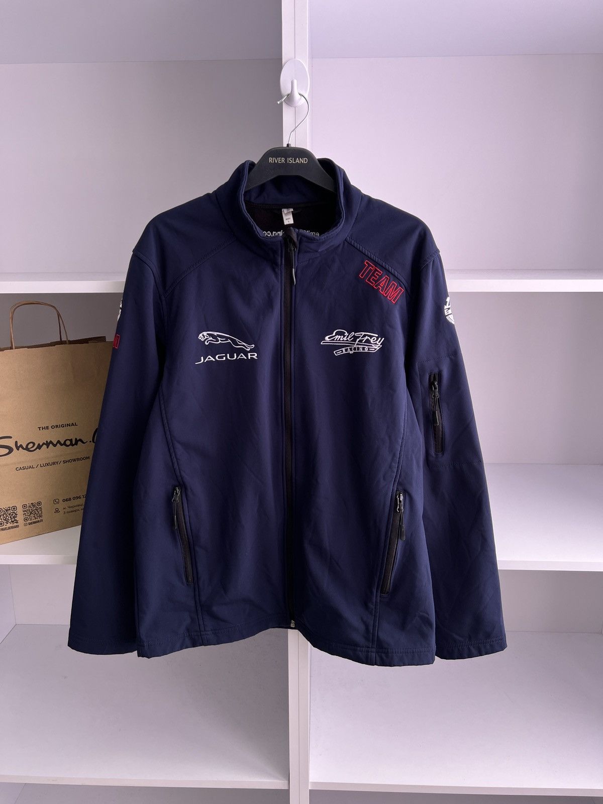 Vintage Vintage Jaguar softshell racing jacket Size US L / EU 52-54 / 3 - 5 Thumbnail