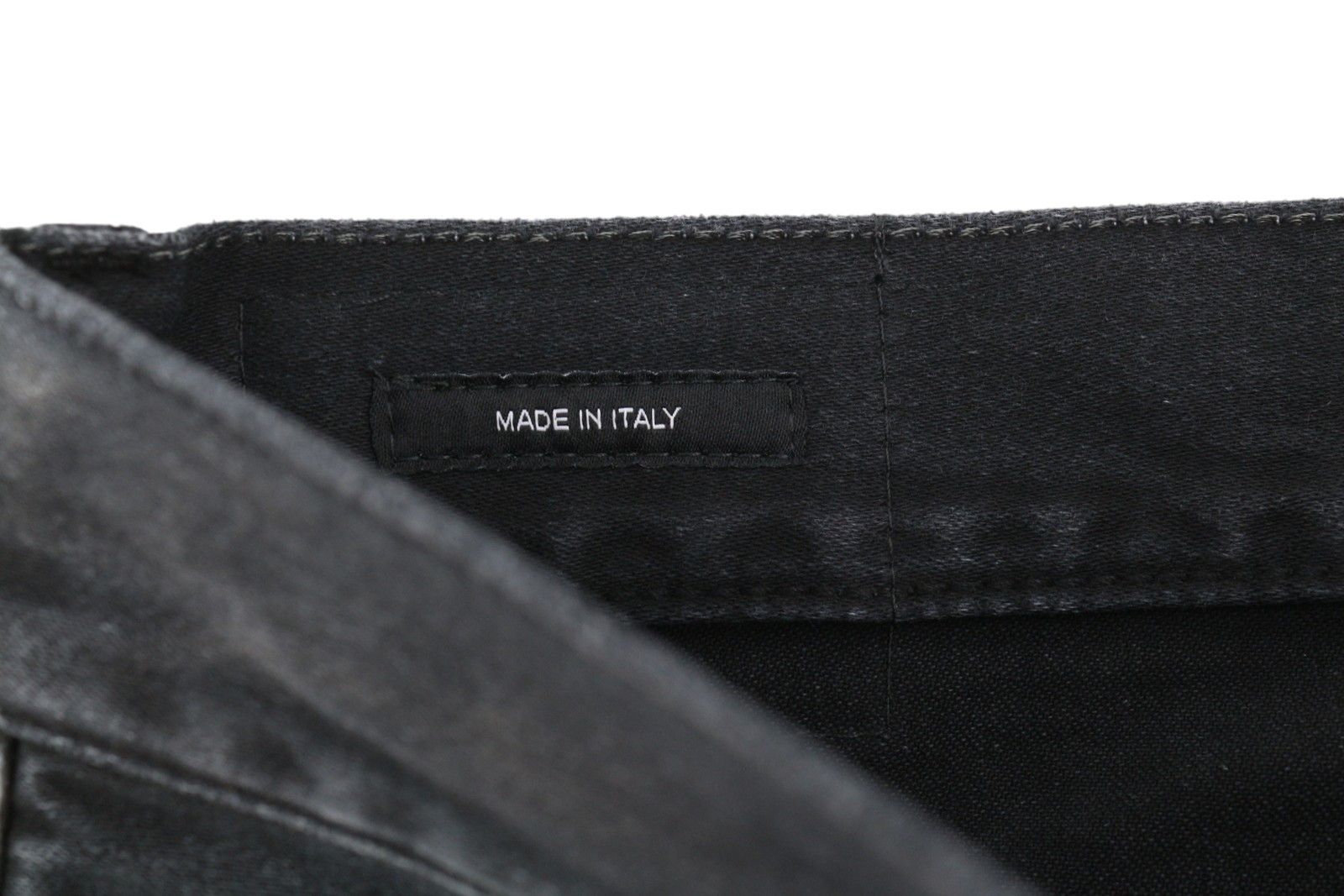 R13 X-BF 25 Black Garment Dyed Moleskin Cropped FW25 86530 Size 25" / US 0 / IT 36 - 6 Thumbnail