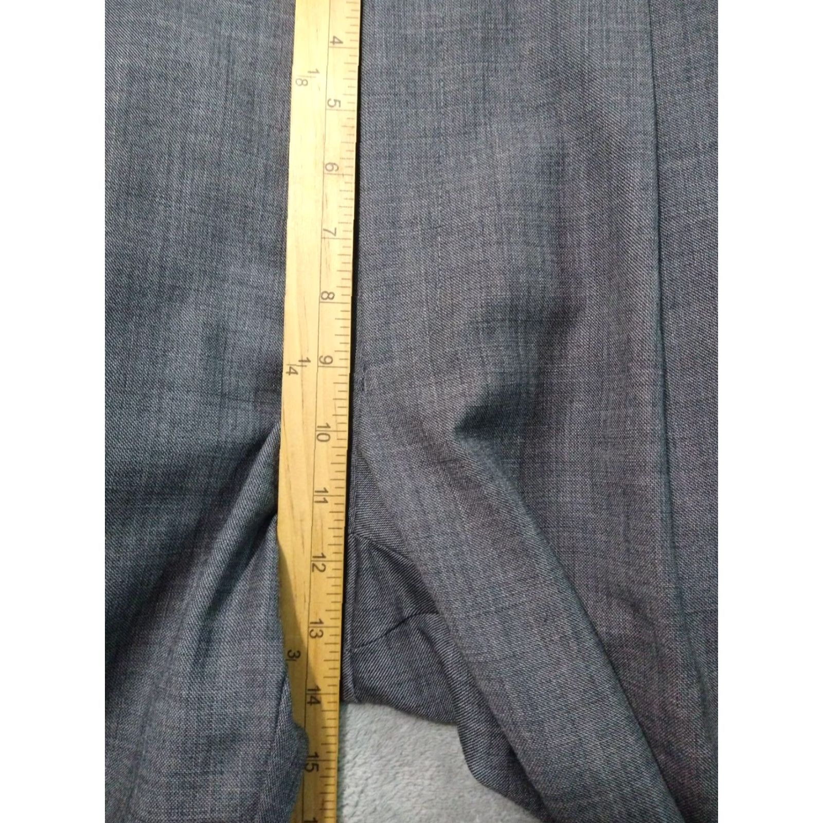 Chaps Chaps Dress Pants Mens 38x30 Gray Wool Straight Leg Pleated Cuffed Preppy Dress Pants Mens Gray Wool Straight Leg 38 30 Cuffed Pleated Preppy Mens Size US 38 / EU 54 - 4 Thumbnail
