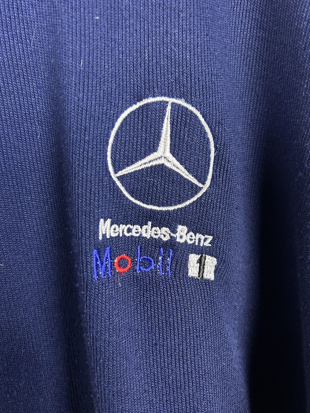 Mercedes-Benz 90s Vintage Mercedes Benz West Mobil Formula Polo Shirt Size US L / EU 52-54 / 3 - 3 Thumbnail
