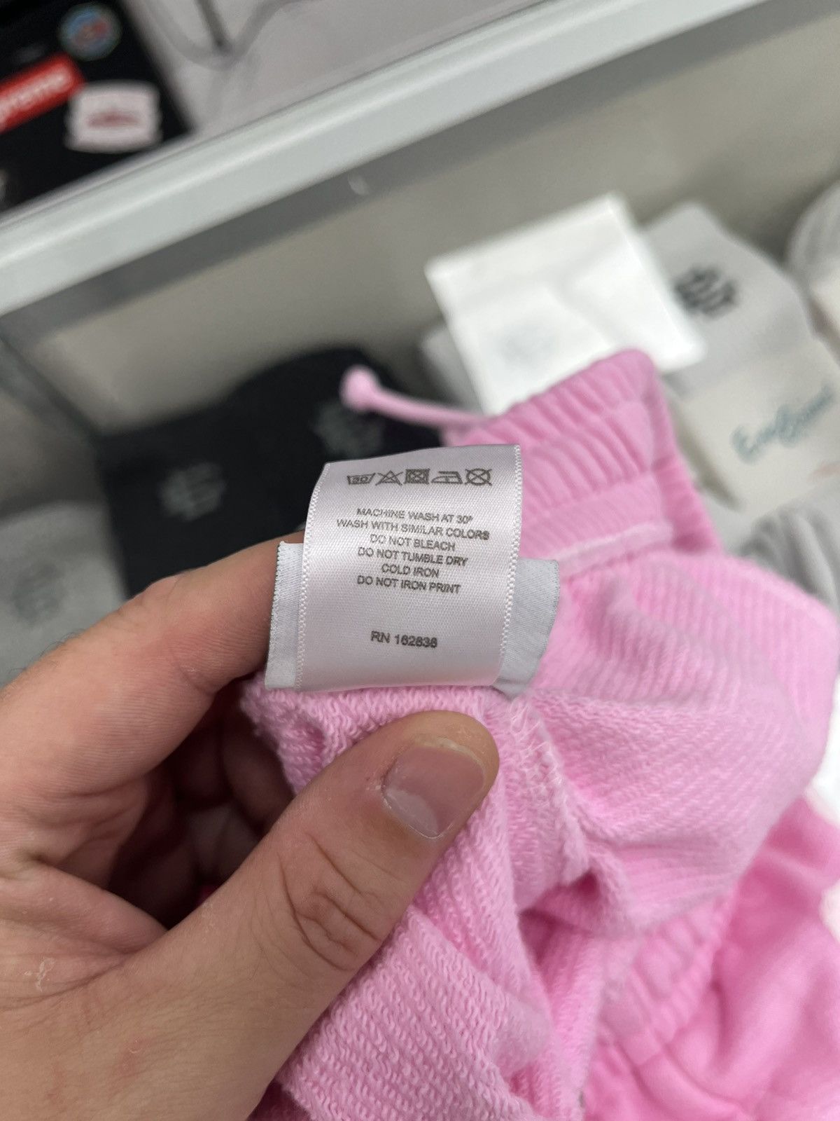 DENIM TEARS Denim Tears The Cotton Wreath Sweatshorts "Powder Pink" Size US 26 / EU 42 - 4 Thumbnail