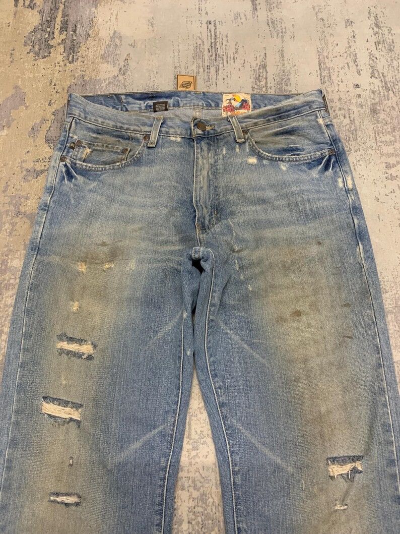 Hollister Mud Wash Hollister Distressed Boot Cut Y2K Jeans W34x32 Size US 34 / EU 50 - 2 Thumbnail