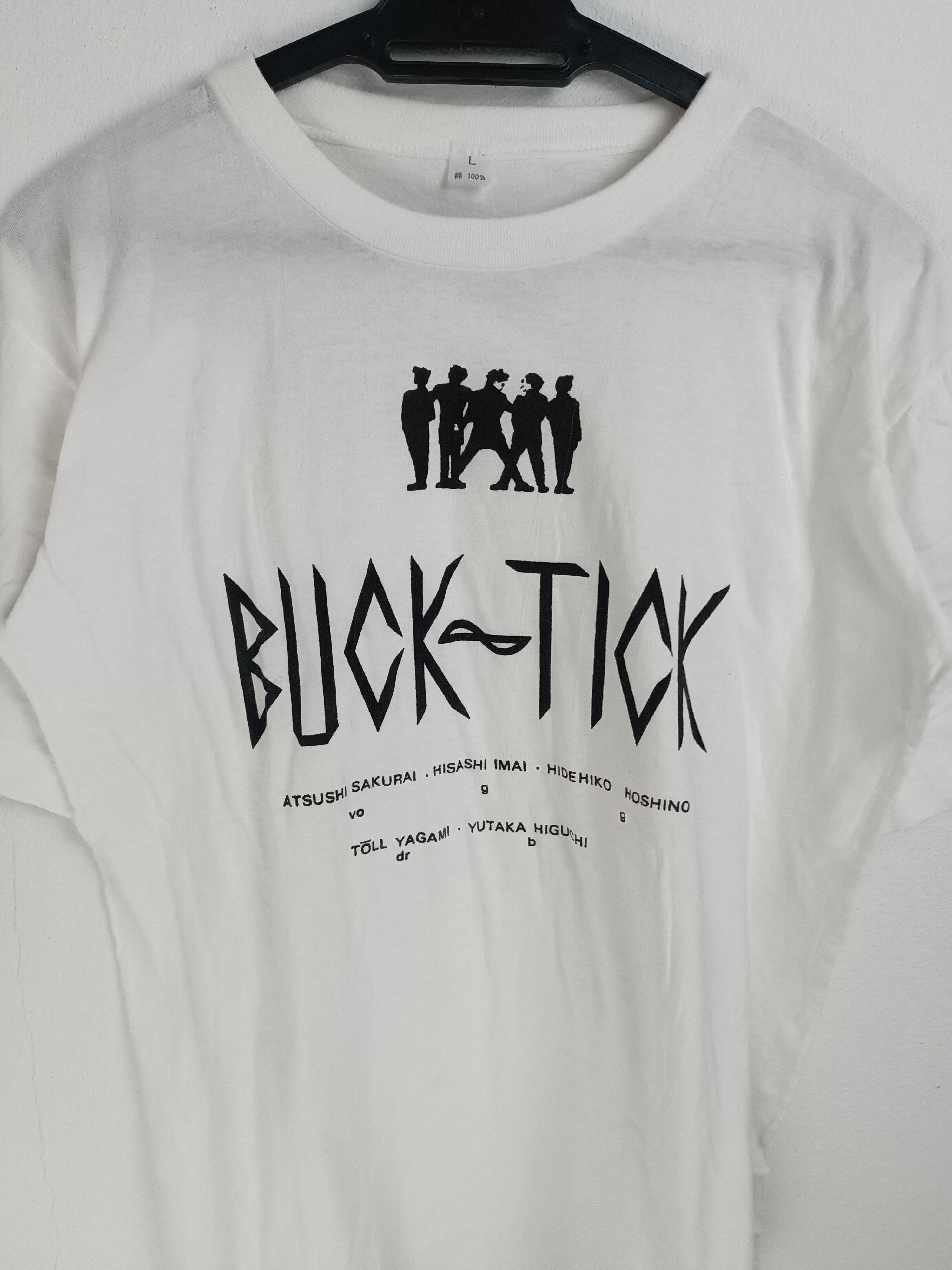 Band Tees VINTAGE 90s BUCK-TICK JROCK BAND VERY RARE hide xjapan larc Size US M / EU 48-50 / 2 - 7 Thumbnail