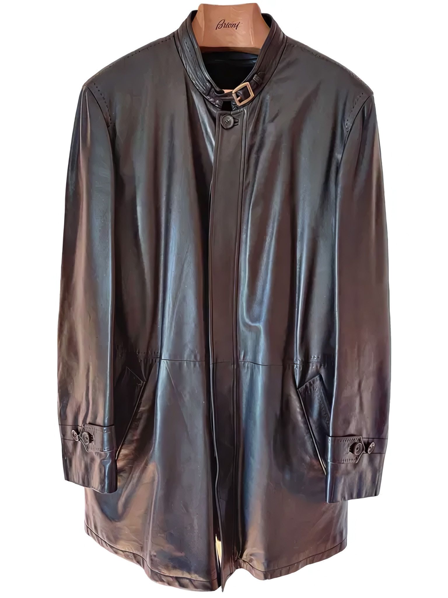 Brioni MINK FUR LEATHER COAT Size US M / EU 48-50 / 2 - 4 Thumbnail