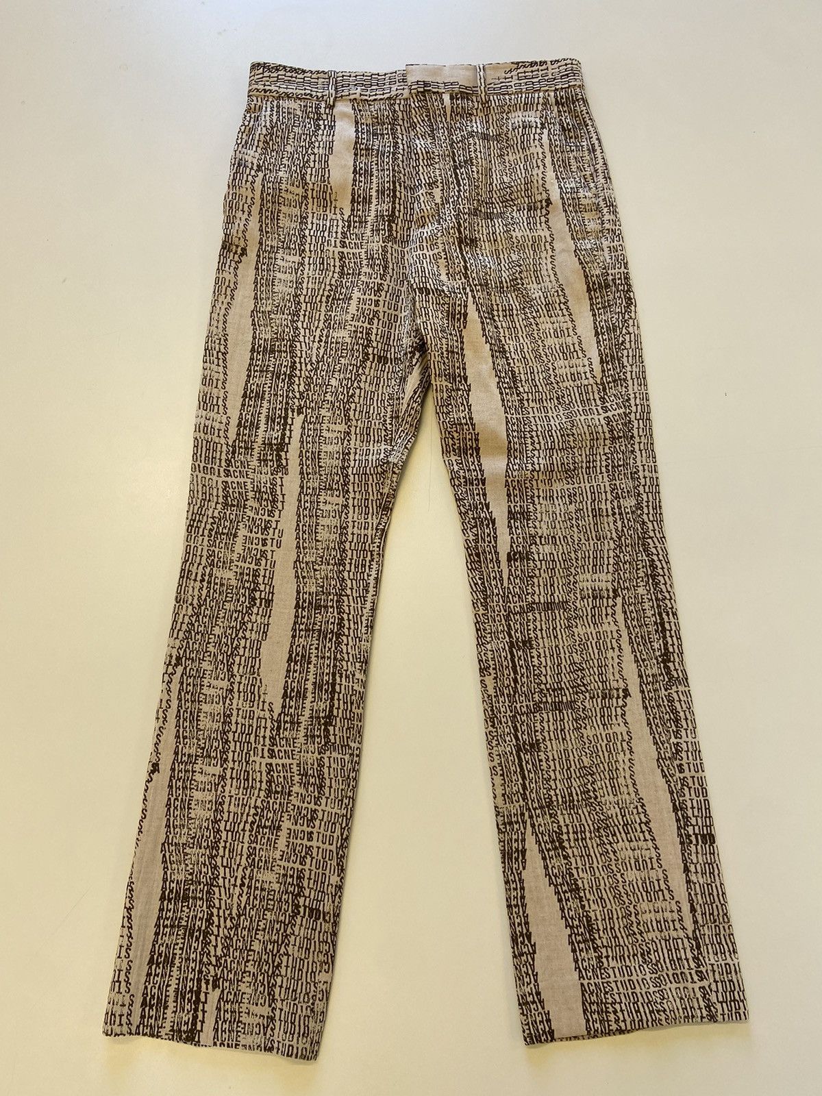 image of Acne Studios Trousers in Brown, Men's (Size 32)