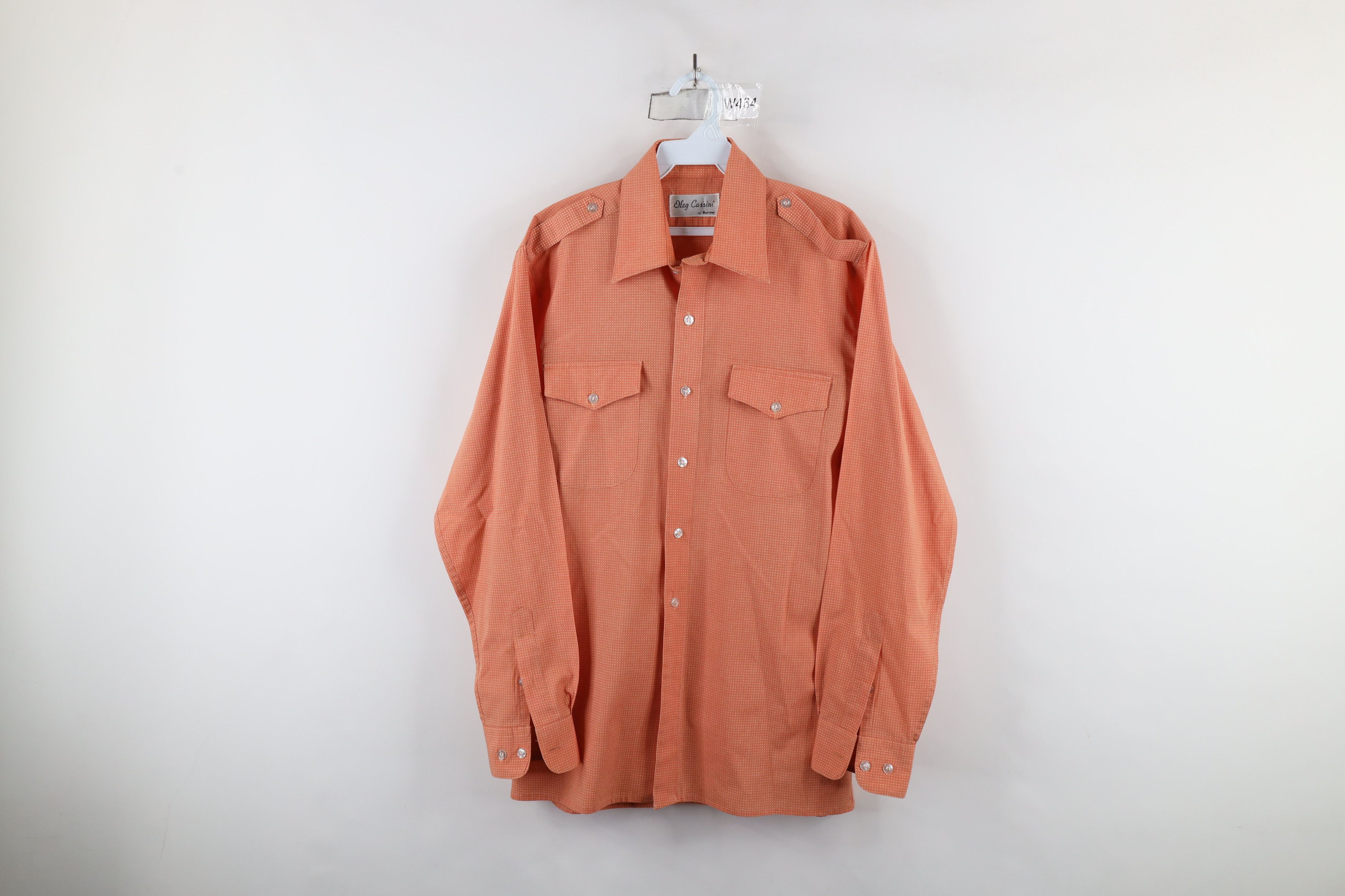 Vintage Vintage 70s Oleg Cassini Military Safari Bush Button Shirt Size US M / EU 48-50 / 2 - 1 Thumbnail
