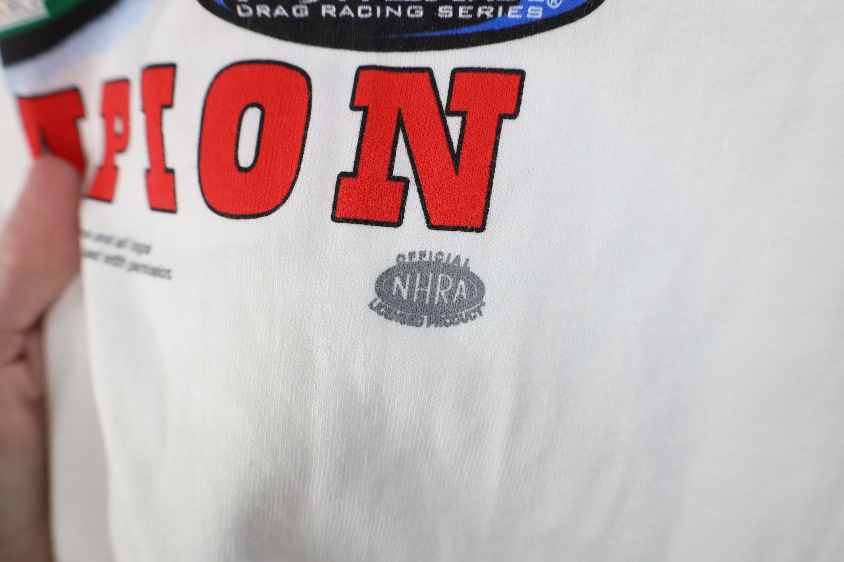Vintage Deadstock Vintage John Force 14 Time Champion Racing T-Shirt Size US XL / EU 56 / 4 - 13 Thumbnail