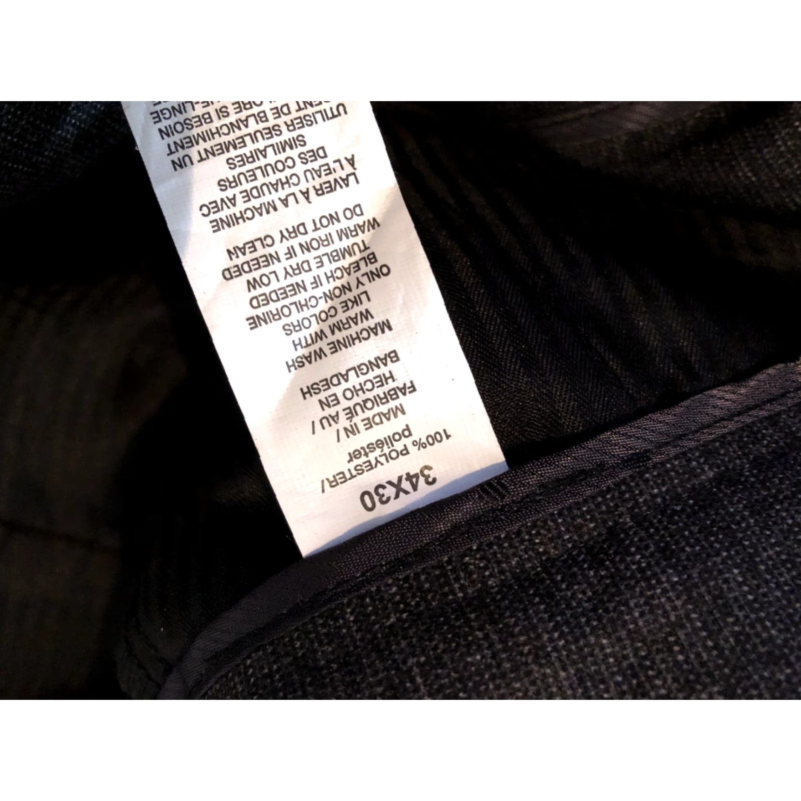 Perry Ellis Perry Ellis Mens Dress Pants 34x30 Gray Slim Chino Khaki Slacks Trousers Slacks Dress Pants Mens Gray 34 30 Size US 34 / EU 50 - 8 Thumbnail