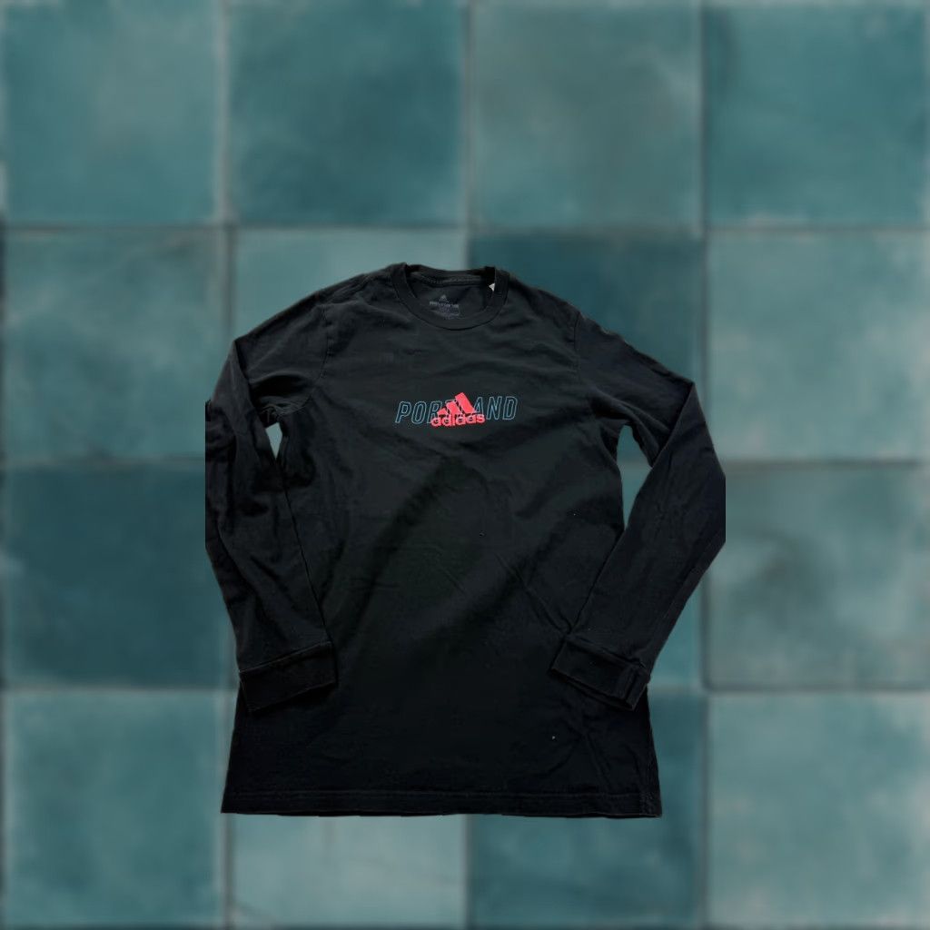 Adidas Adidas Portland Shirt Mens Medium Black Amplifier Long Sleeve Graphic Tee Size US M / EU 48-50 / 2 - 1 Thumbnail