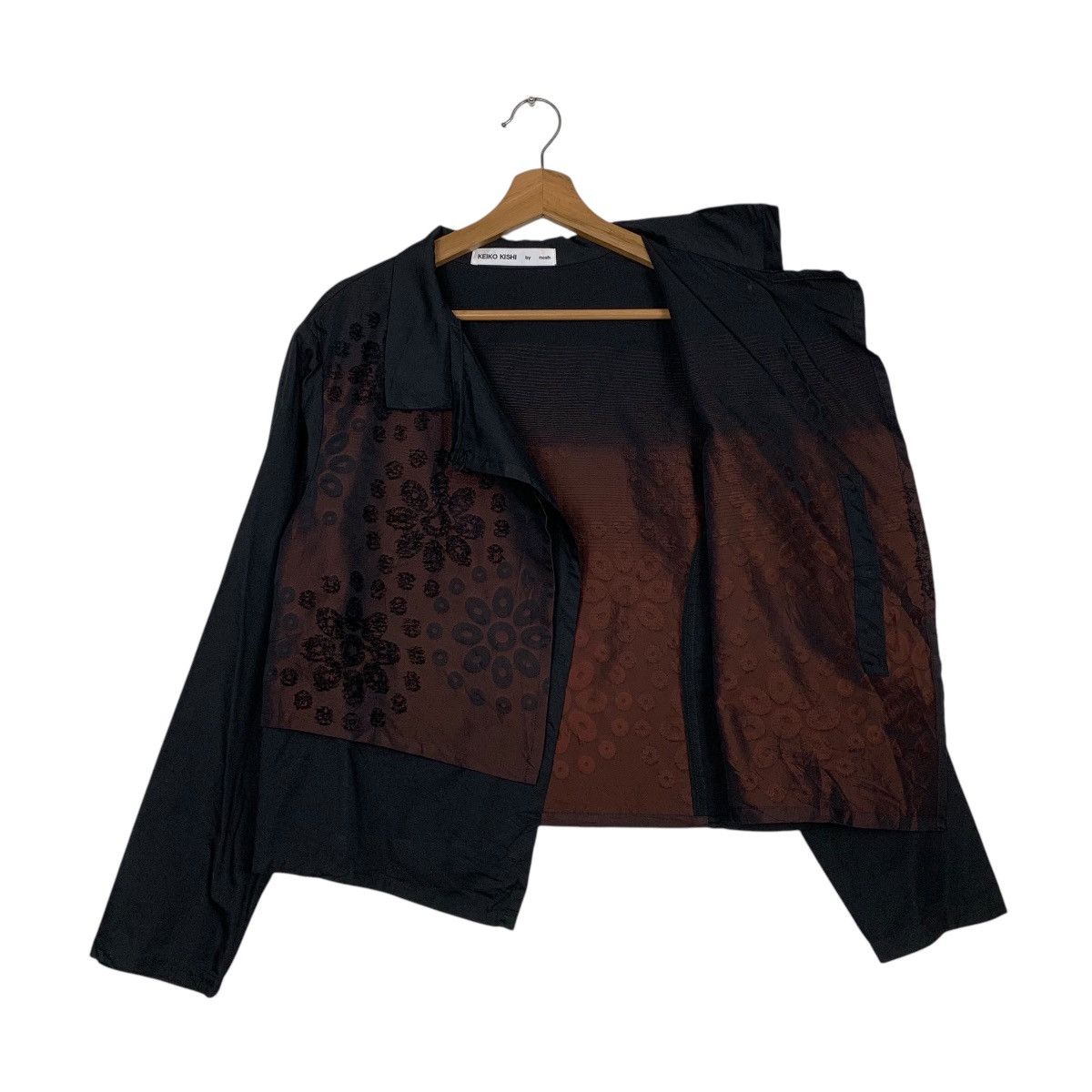 Other Japanese Designer Keiko Kishi Flower Design Women Jacket Size M / US 6-8 / IT 42-44 - 9 Thumbnail