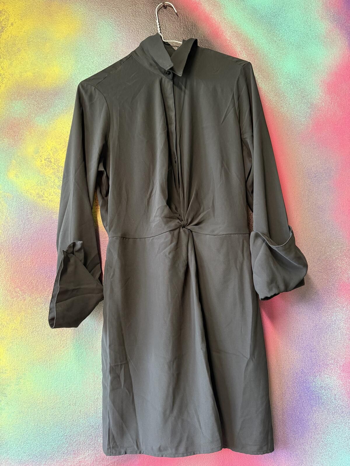 Other Abercrombie & Fitch Long Sleeve Twist-Front Shirt Dress Size S / US 4 / IT 40 - 1 Thumbnail