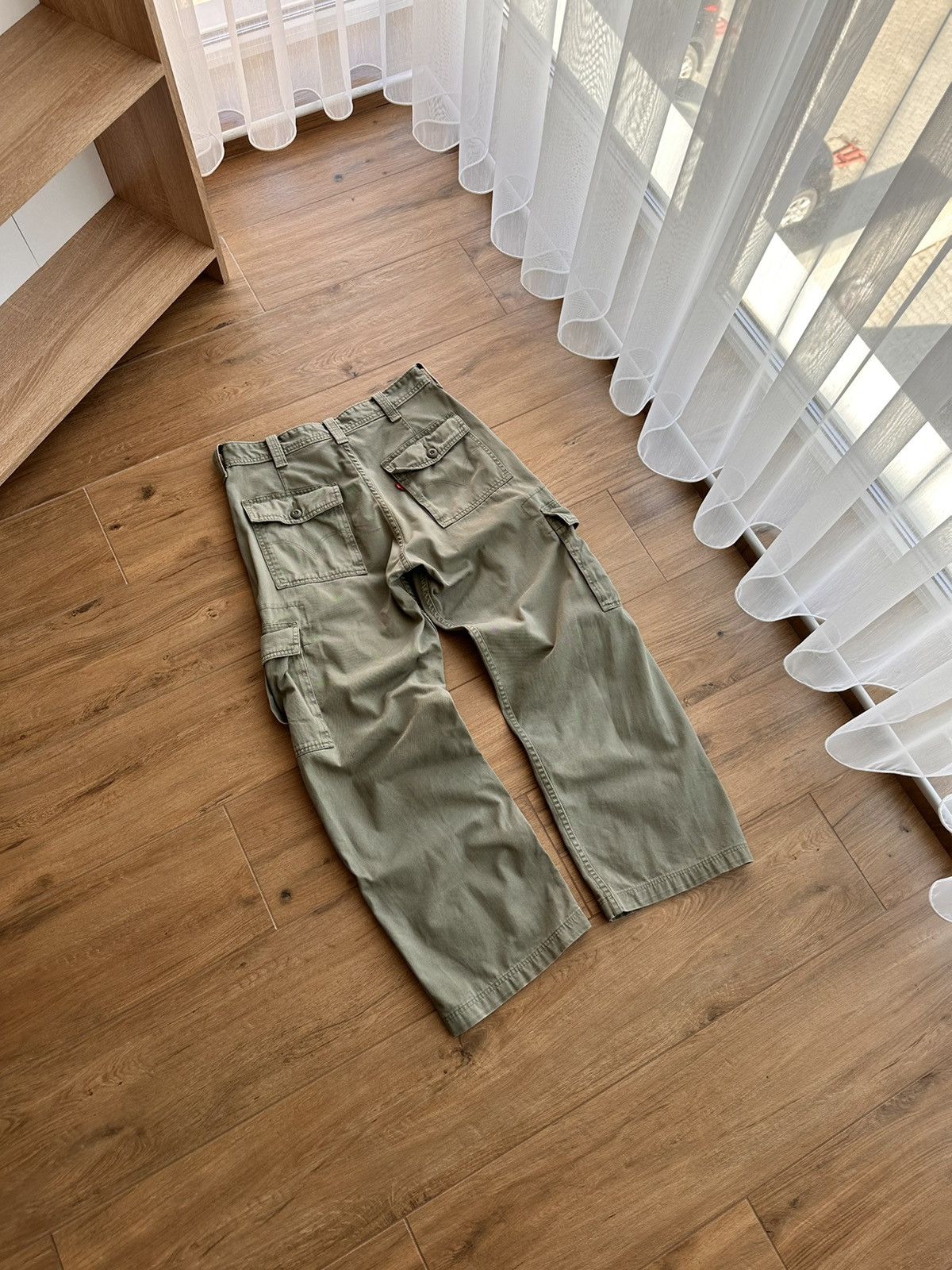Levi's × Levi's Vintage Clothing × Vintage Vintage Levi’s SS03 Green Military Cargo Pants Size US 31 - 11 Thumbnail