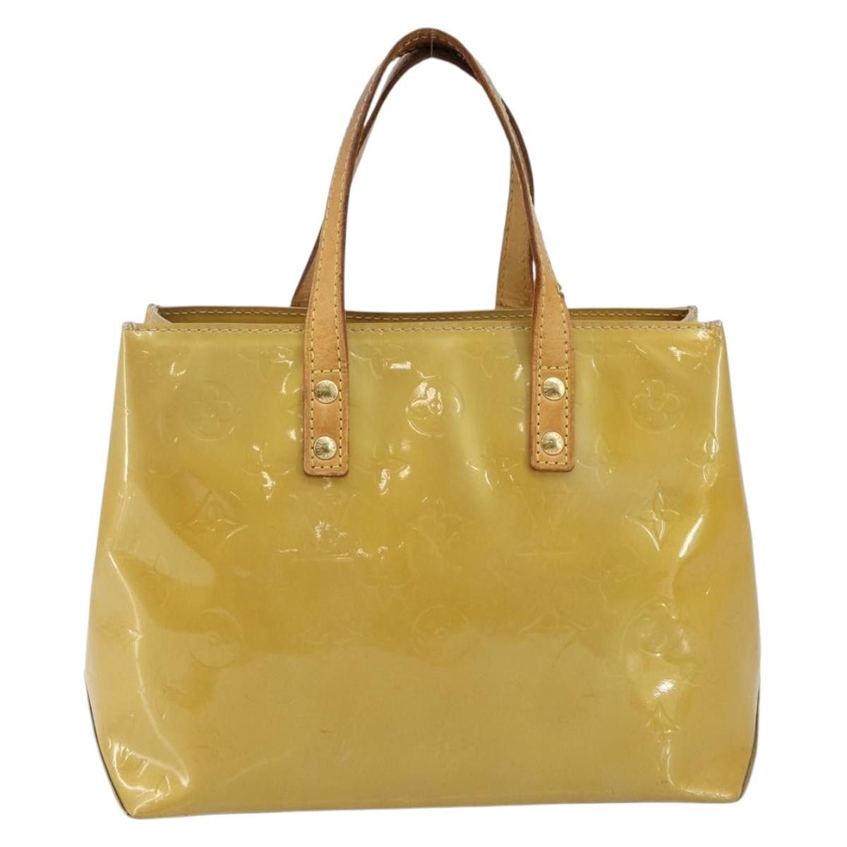 Louis Vuitton LOUIS VUITTON Monogram Vernis Reade PM Hand Bag Beige M91334 Size ONE SIZE - 3 Thumbnail
