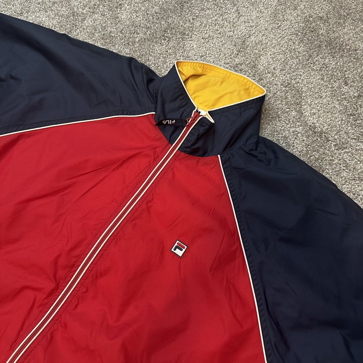 Fila FILA Vintage 90s Navy and Red Wind Breaker Men’s Large Size US L / EU 52-54 / 3 - 2 Thumbnail