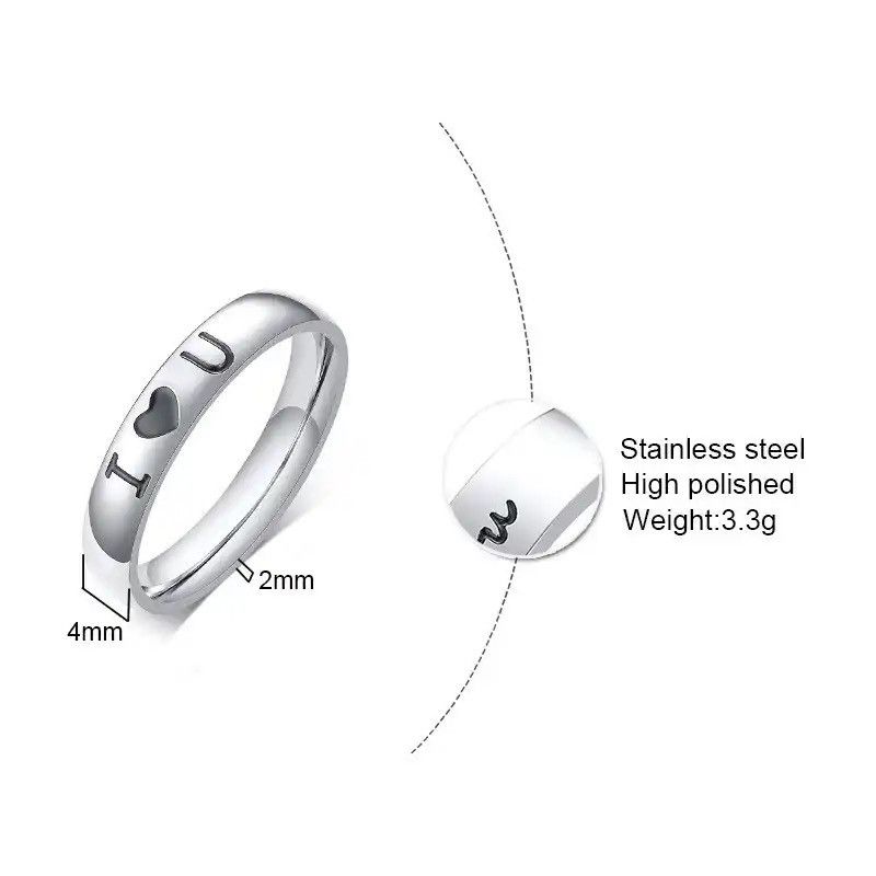 Other I love You Wedding Bands Rings Size ONE SIZE - 2 Thumbnail