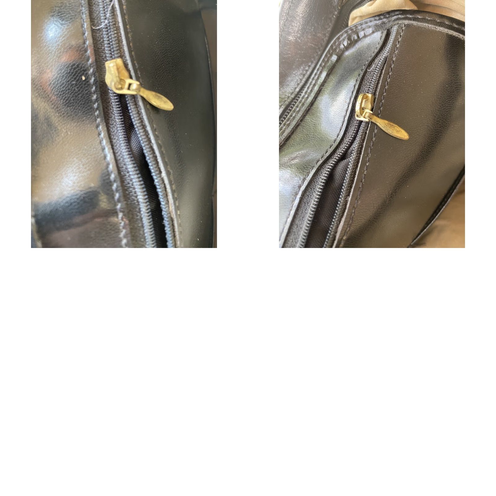 BRAHMIN VINTAGE Brahmin Shoulder Bag Cross Body Leather Tote Handbag Purse Black Ladies Medium Bag Charm Brown Croc Leather Size ONE SIZE - 9 Thumbnail