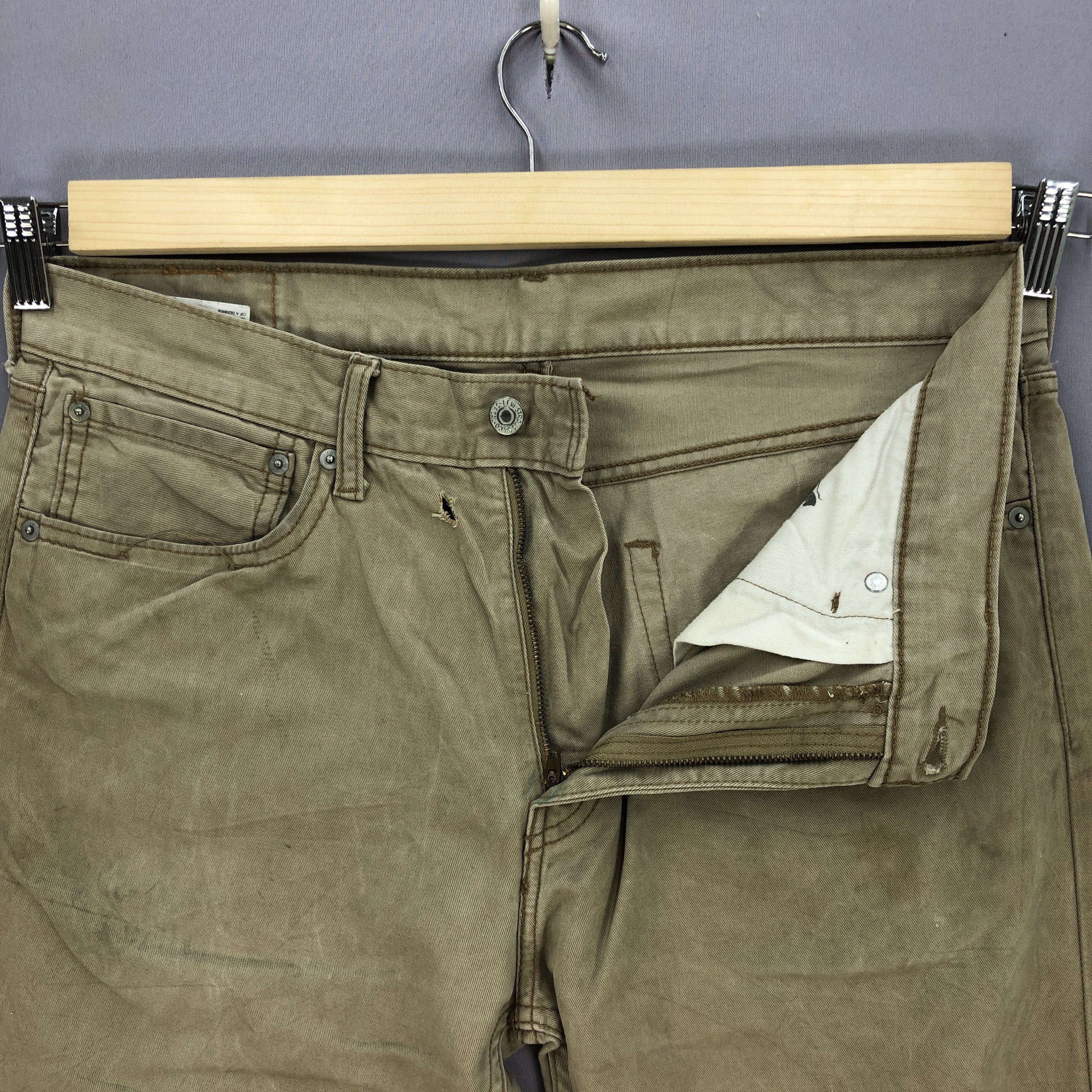 Levi's Vintage Levis Distressed Brown Jeans Levi's Ripped Denim Size US 34 / EU 50 - 8 Thumbnail