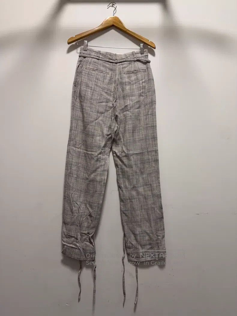 Acne Studios Acne Studios SS22 plaid tie waist casual long pants, beige Size 42" / US 20 - 2 Thumbnail