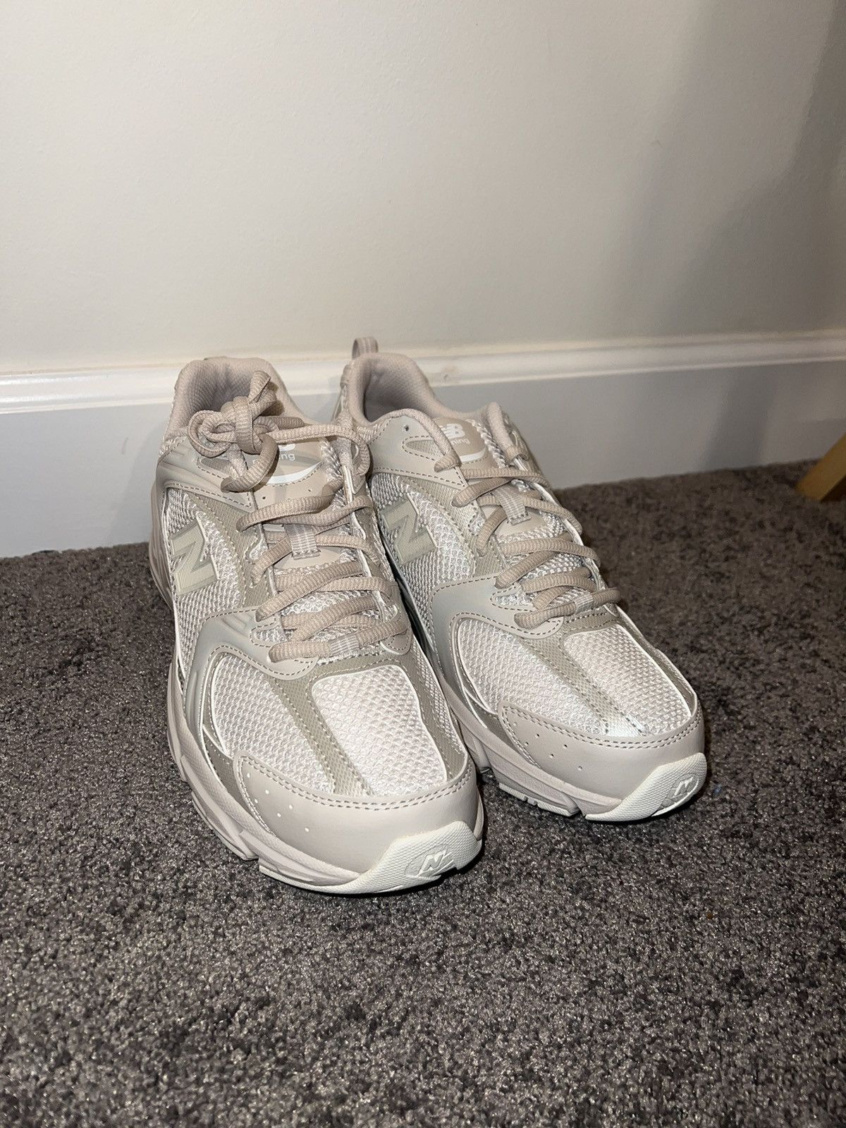 image of New Balance 530 'moonbeam Sea Salt' Shoes in White, Women's (Size 10)