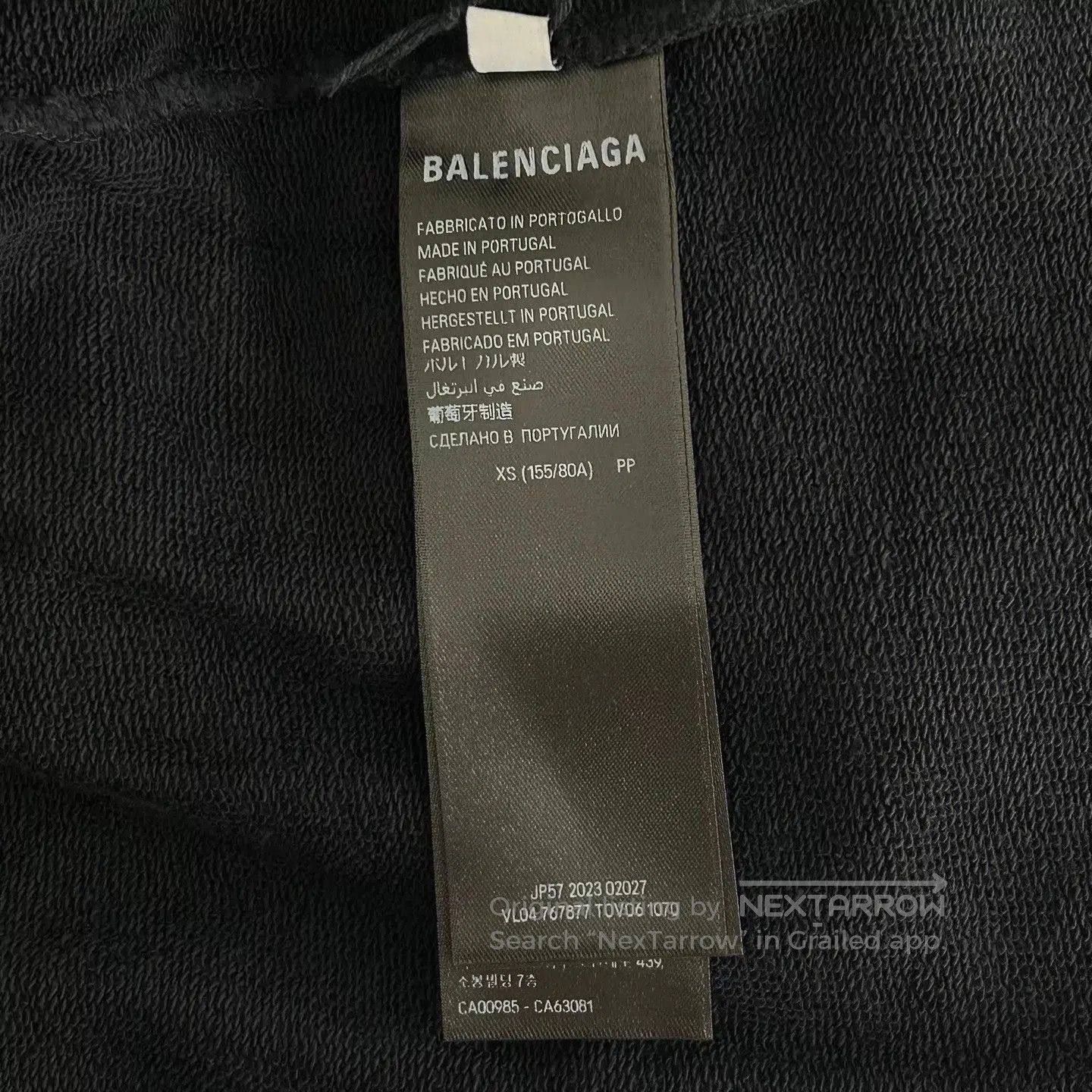 Balenciaga Black Graphic Print Oversized Hoodie. Size US XS / EU 42 / 0 - 4 Thumbnail