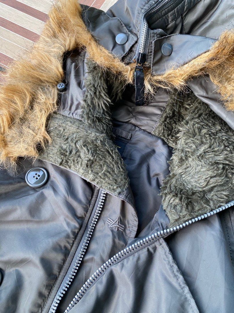 Alpha Industries Offer! X Uniform Experiment Fur Hood Zipp N2B Bomber Jacket Size US L / EU 52-54 / 3 - 4 Thumbnail