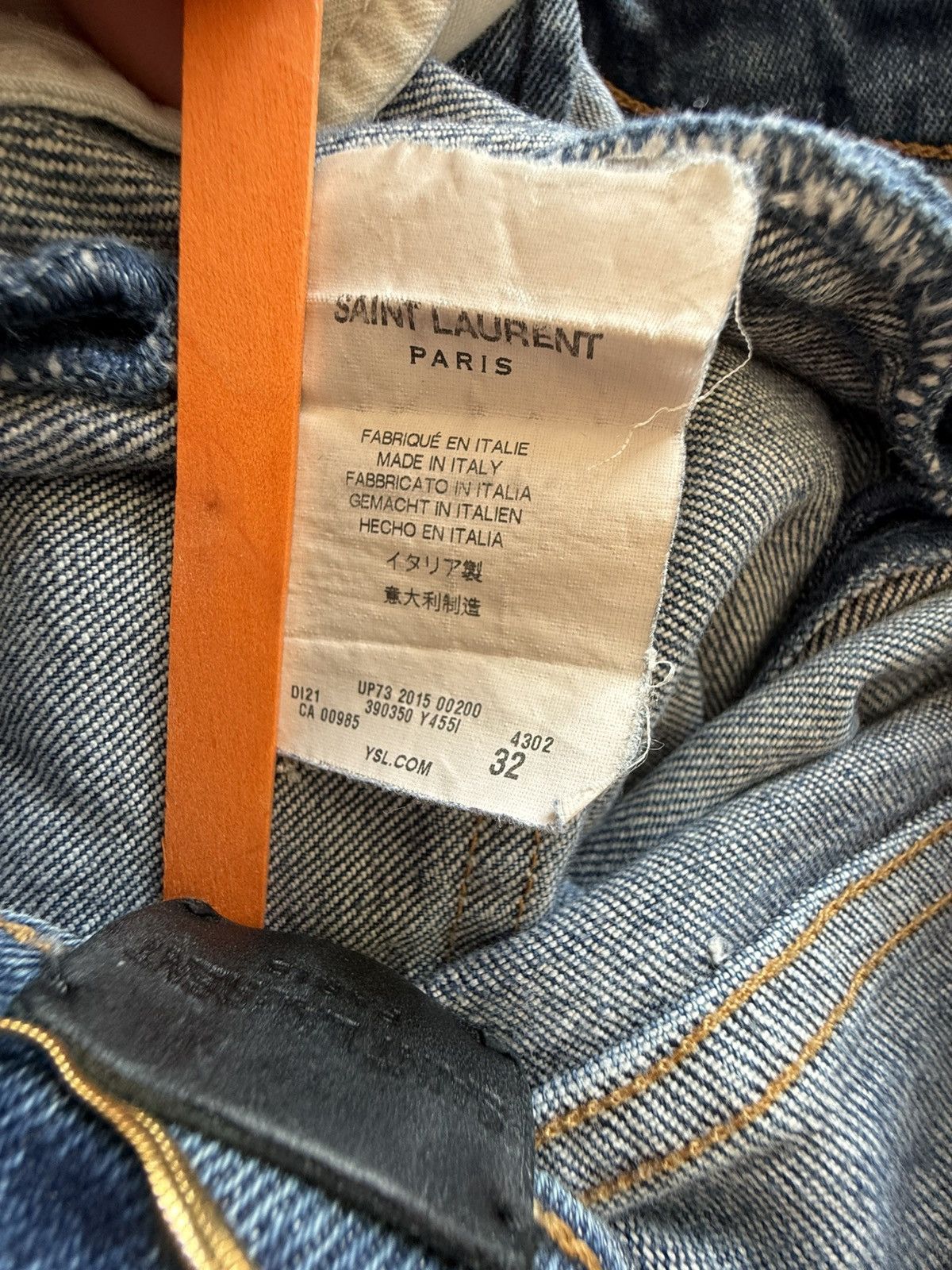 Saint Laurent Paris FW15 Saint Laurent D04 skinny jeans Hedi Slimane stretchy 32 Size US 32 / EU 48 - 20 Thumbnail