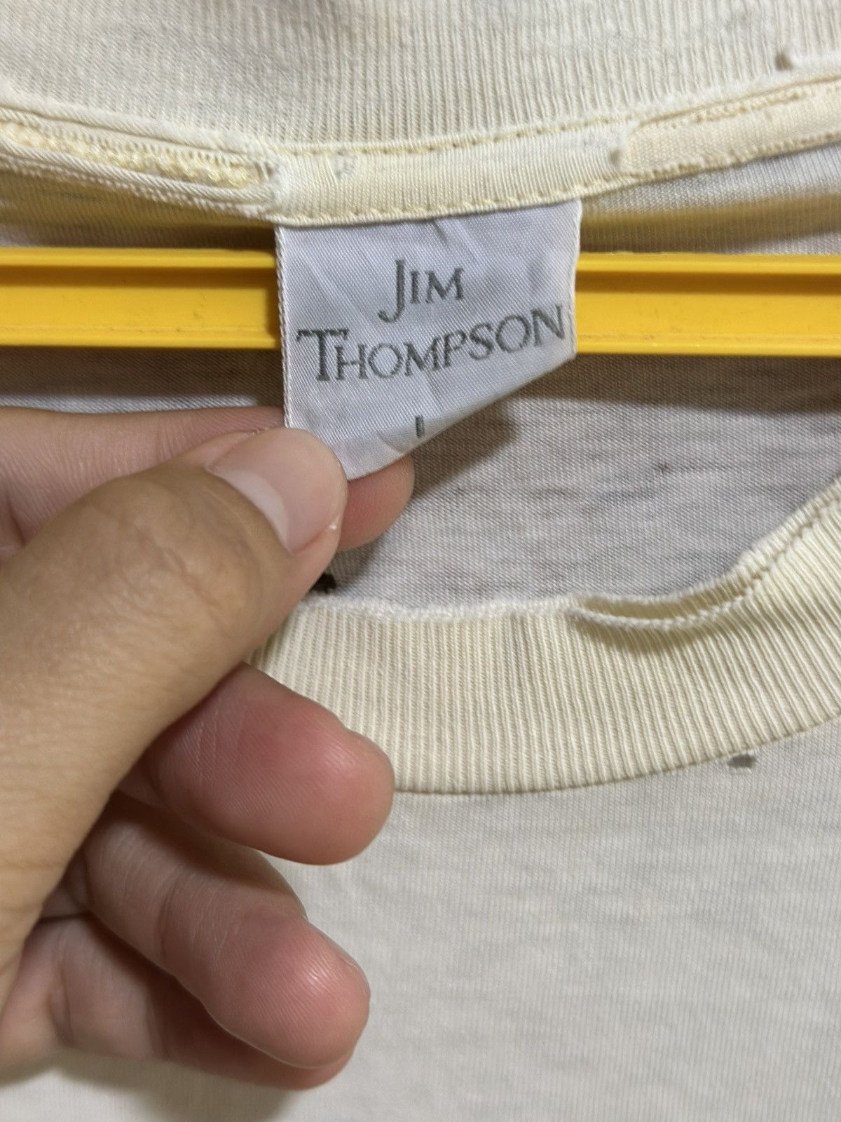 Jim Thompson × Vintage Vintage Jim Thompson Distress Tee Size US XXL / EU 58 / 5 - 5 Thumbnail