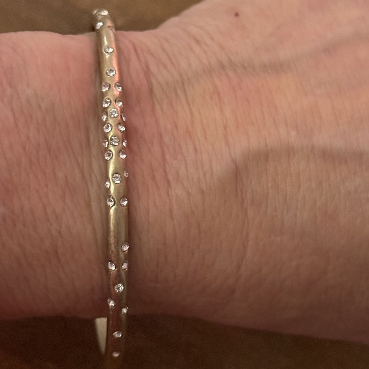 Other Lia Sophia gold tone rhinestone bangle bracelet Size ONE SIZE - 3 Thumbnail