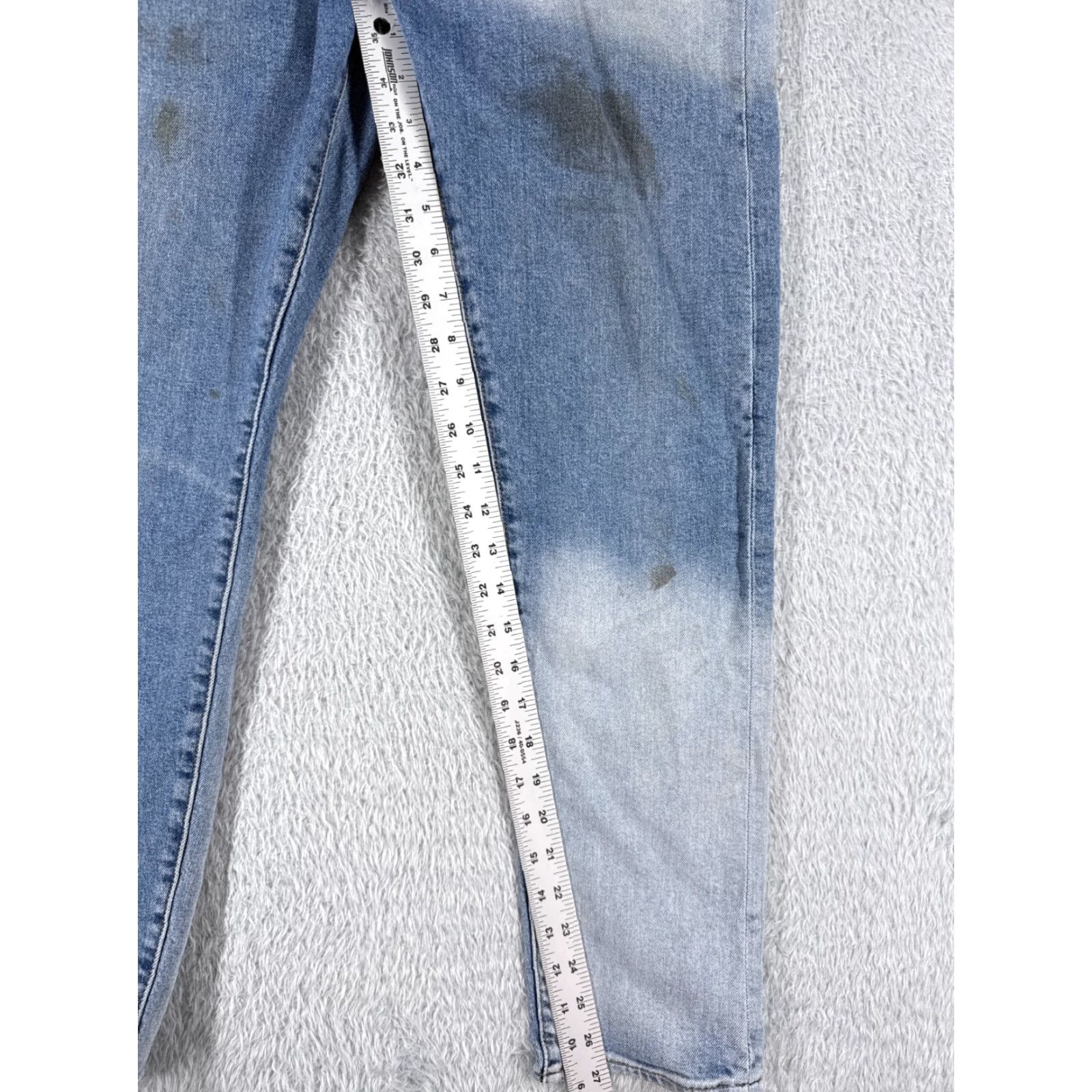 Levi's Levis 512 Jeans Denim Blue 29x27 32 5-Pocket Regular Cotton Stretch Distressed Vintage No? (Need to avoid N/A) Size US 32 / EU 48 - 6 Thumbnail