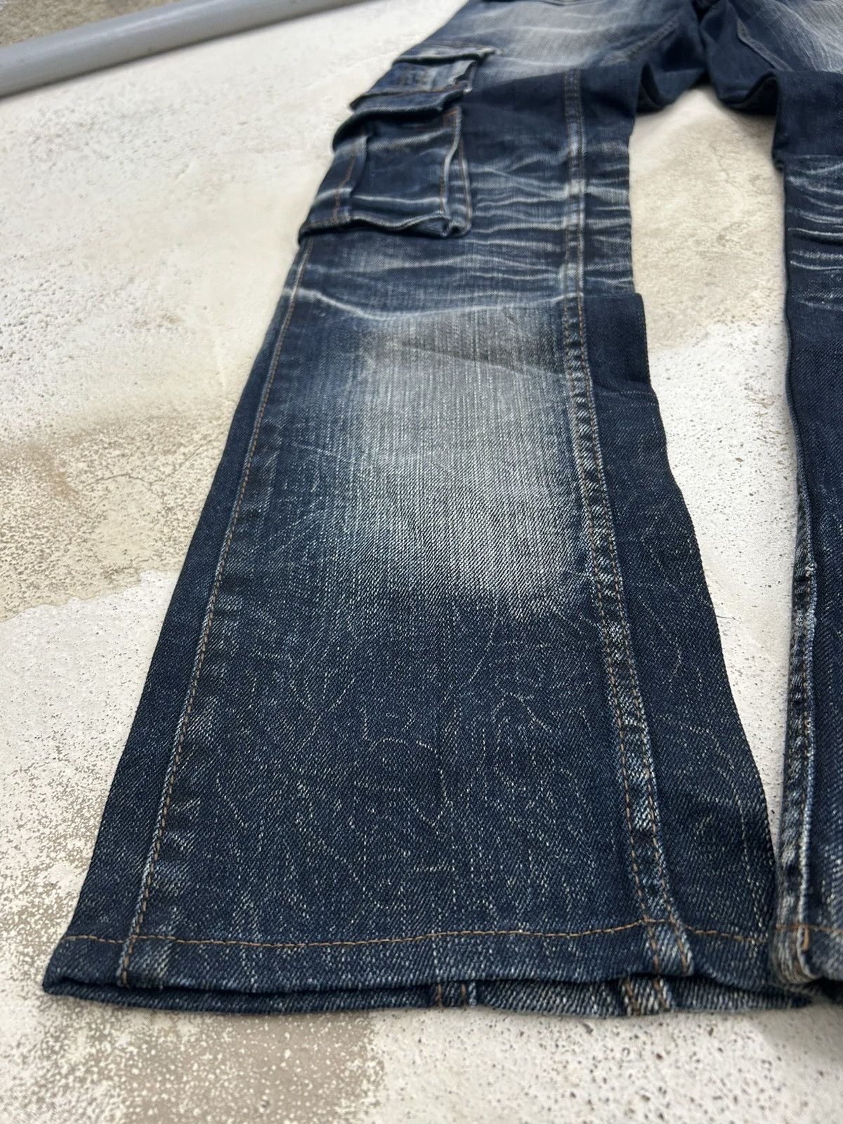 Tornado Mart Nicole Club Men Archive Mud Washed Whiskering Cargo Pocket Size US 30 / EU 46 - 14 Thumbnail