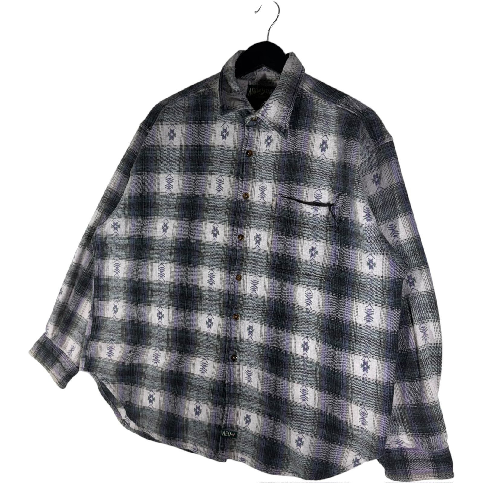 American Eagle Outfitters Vintage American Eagle Plaid Long Sleeve Flannel Size US XL / EU 56 / 4 - 3 Thumbnail