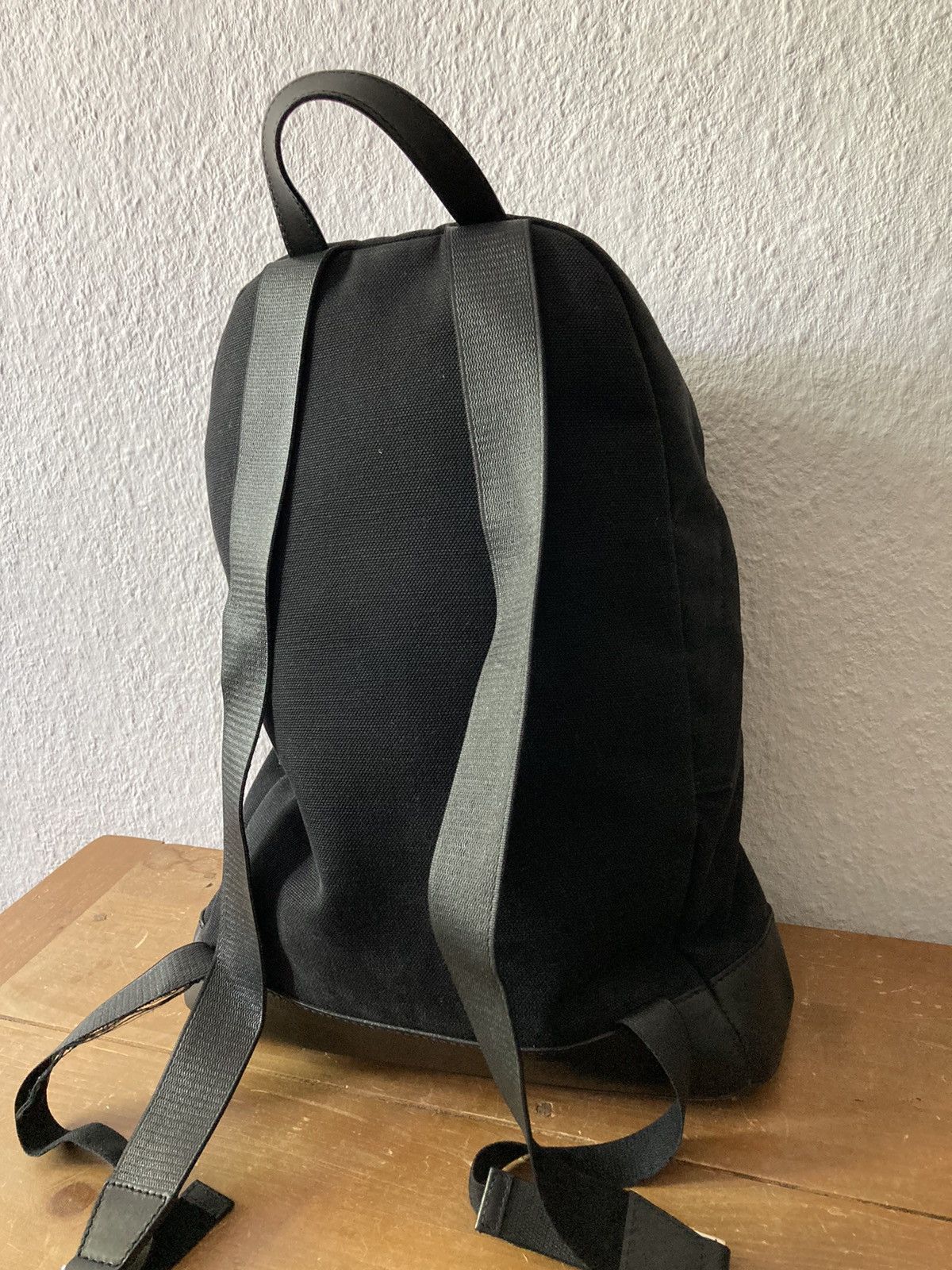Balenciaga Balenciaga Leather Appliquéd Canvas Backpack Size ONE SIZE - 12 Thumbnail