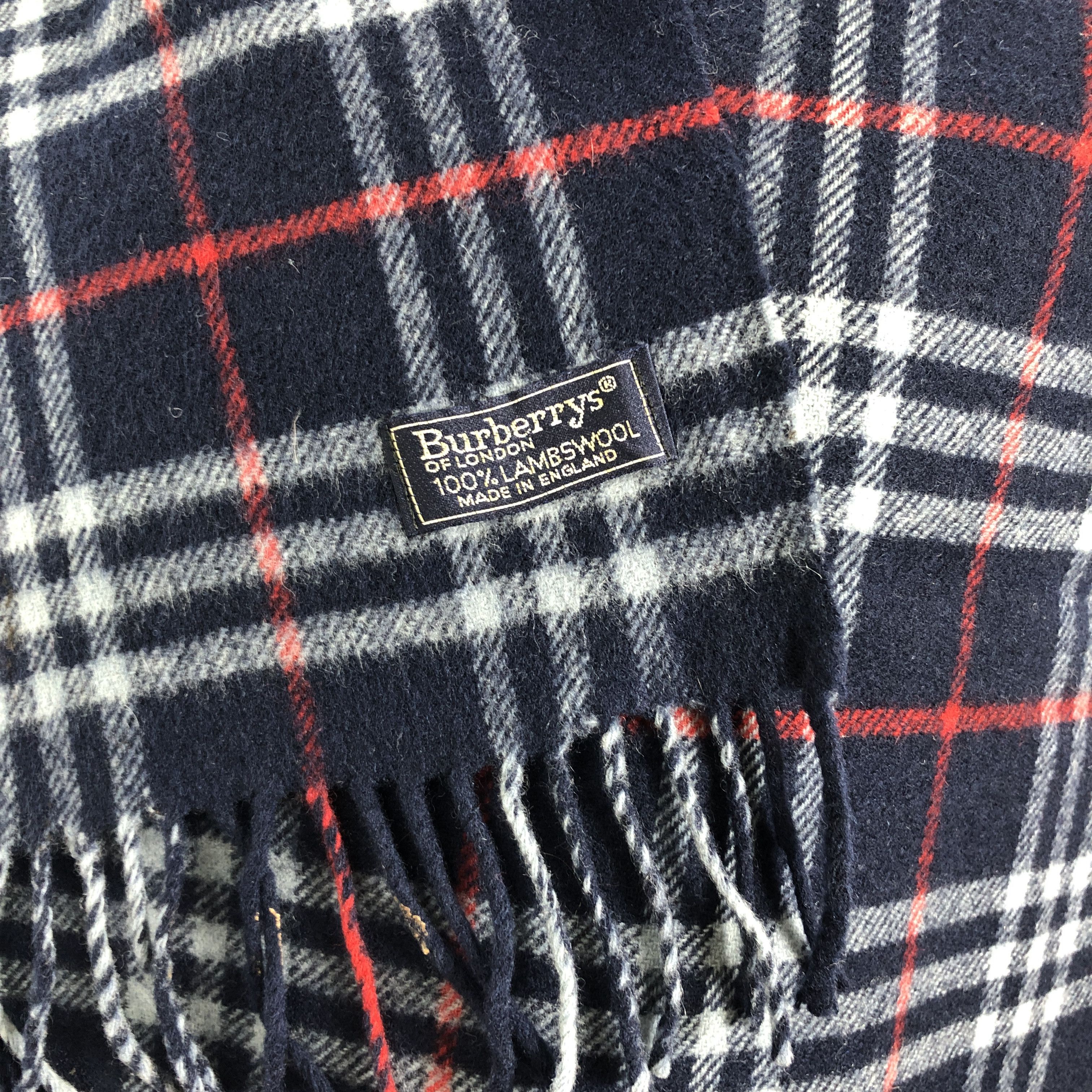 Burberry × Vintage Vintage Burberry Scarf Muffler MF050 Size ONE SIZE - 5 Thumbnail