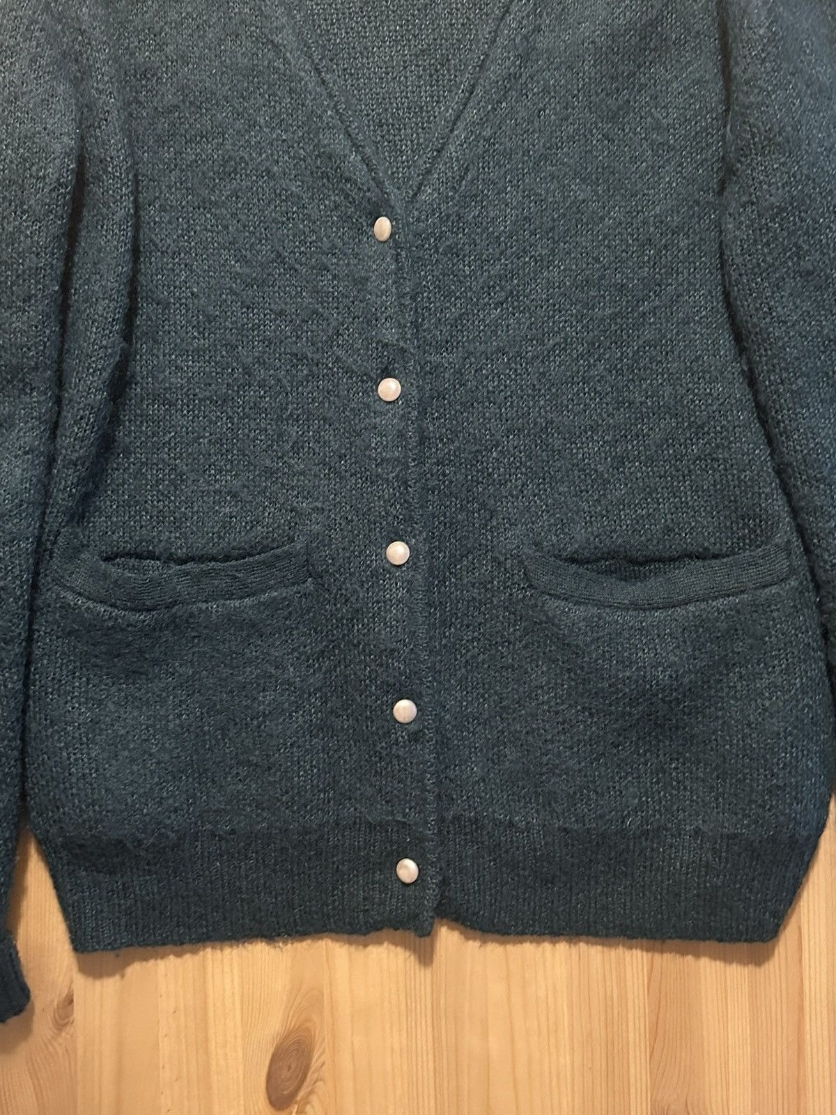 Other Pine Green Mohair Cardigan (CHECKS) Size US XS / EU 42 / 0 - 3 Thumbnail