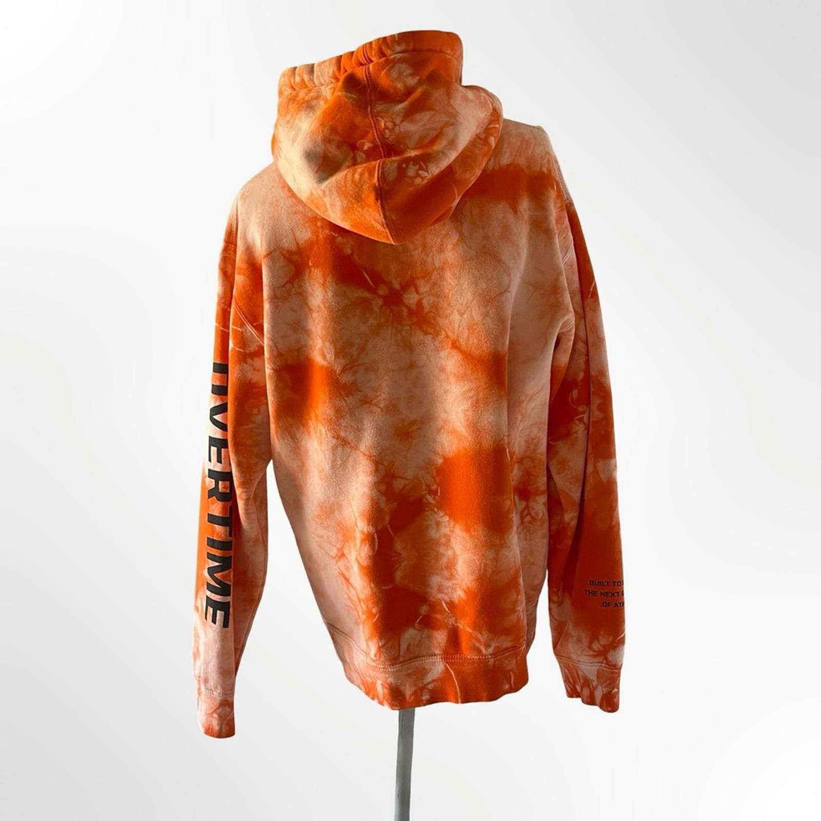 Other Overtime Women's Orange Tie-Dye Hoodie - thick - Medium Size ONE SIZE - 2 Thumbnail