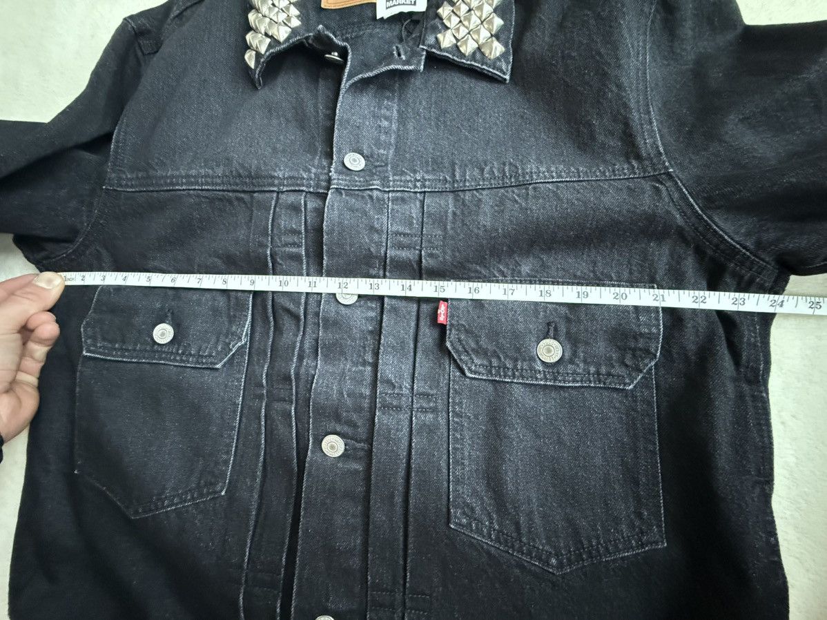 DENIM TEARS × Levi's Denim tears Levi’s black studded trucker jacket BNWT Size US L / EU 52-54 / 3 - 7 Thumbnail