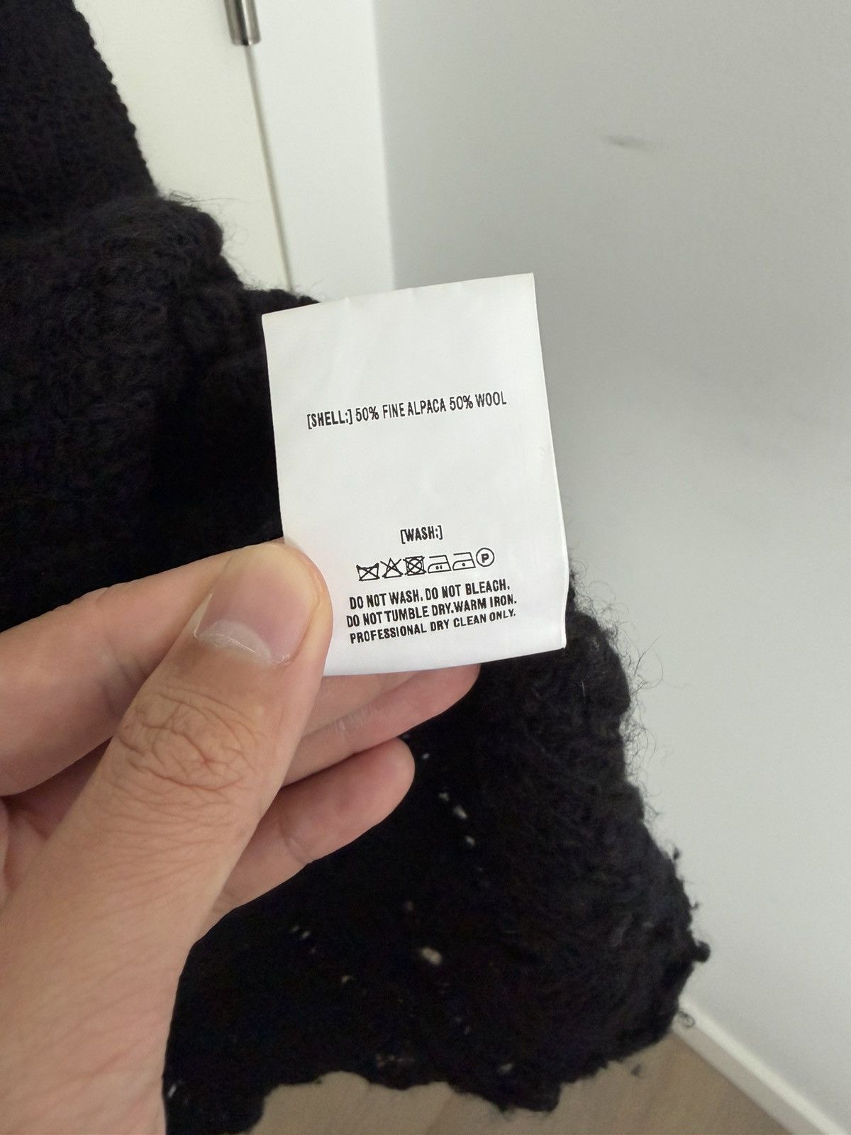 Song For The Mute FW17 Moth Alpaca Wool Distressed Sweater Size US L / EU 52-54 / 3 - 5 Thumbnail