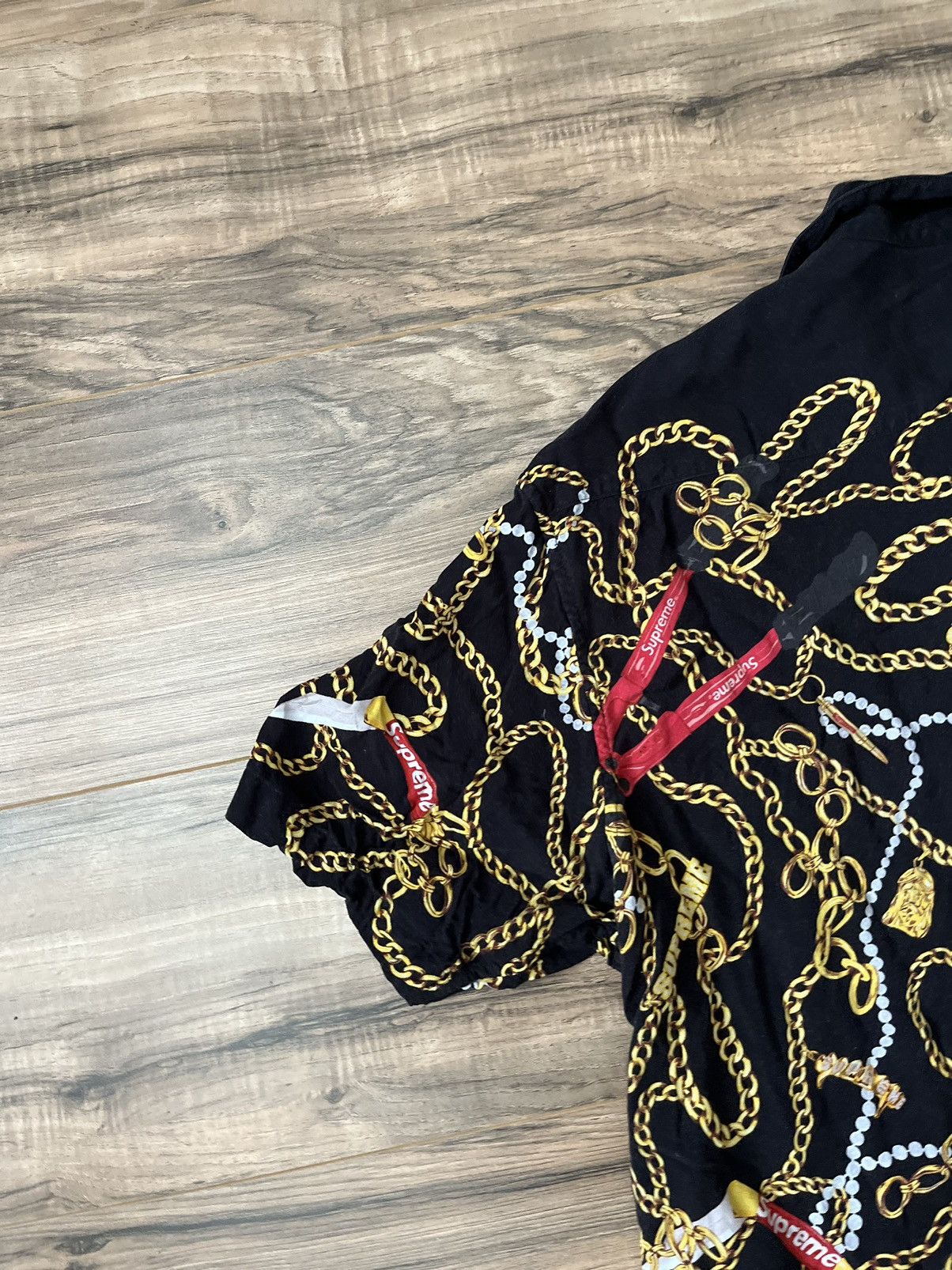 Supreme Supreme Chains Rayon S/S Shirt Size US M / EU 48-50 / 2 - 11 Thumbnail