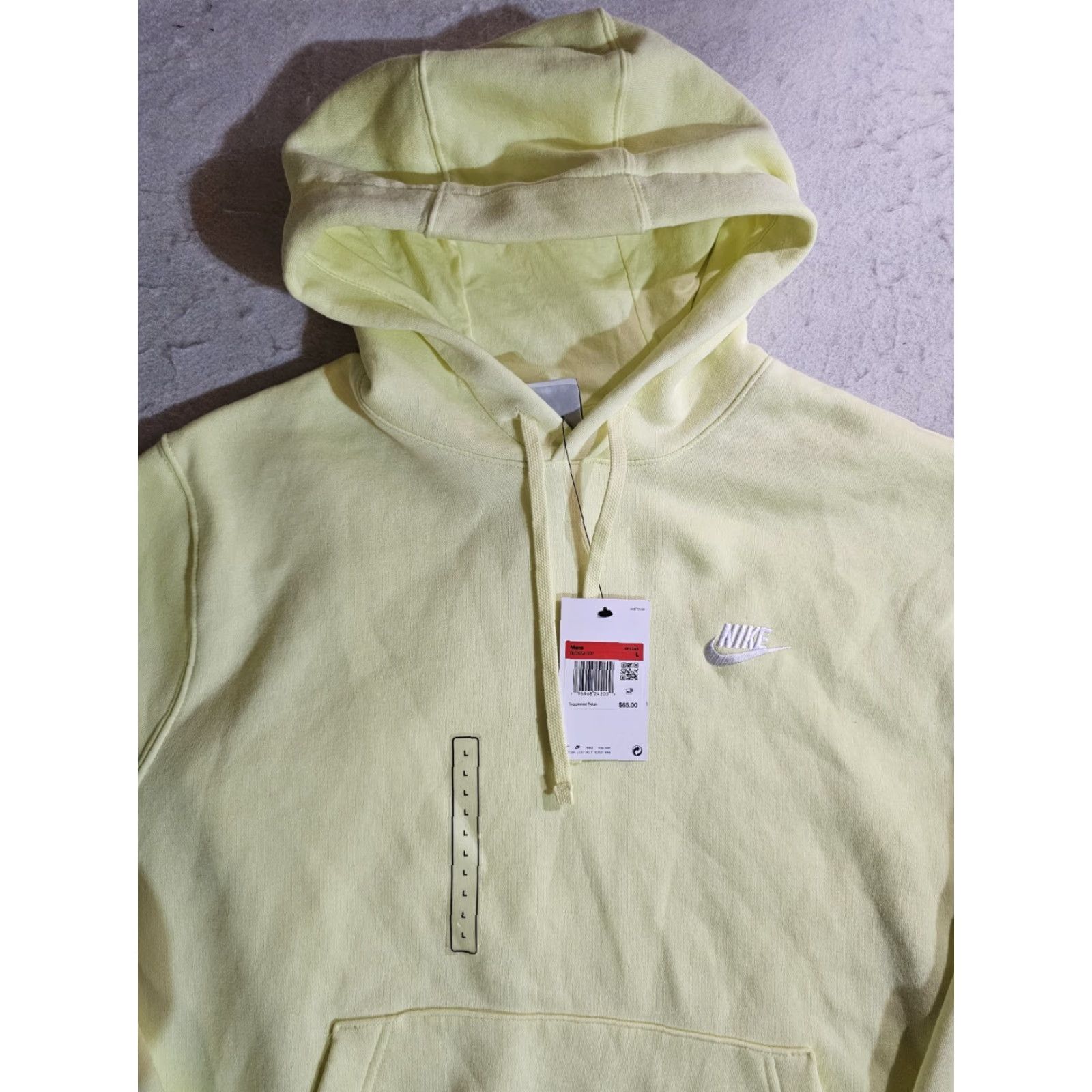 Nike VINTAGE Nike Sportswear Signature Pullover Hooded Sweatshirt Mens Size Large Yellow Size US L / EU 52-54 / 3 - 6 Thumbnail