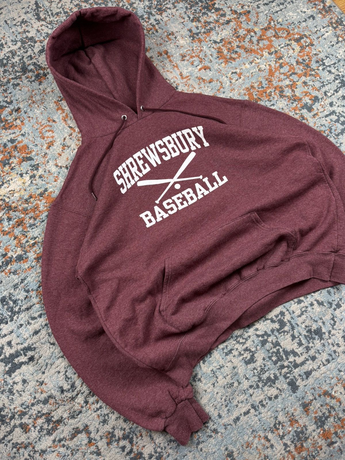 Champion × Vintage Vintage 90s Champion Shrewsbury Baseball melange hoodie Size US L / EU 52-54 / 3 - 2 Thumbnail