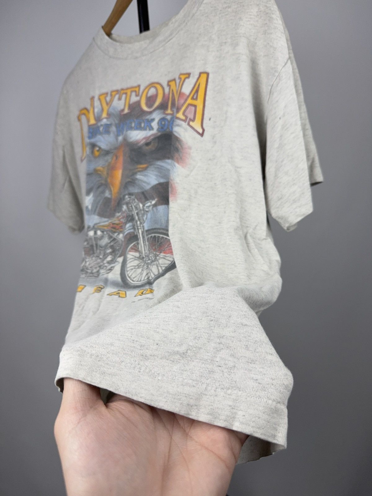 Vintage Vintage 1996 Daytona Bike Moto Week Biker Eagle T Shirt Size US L / EU 52-54 / 3 - 12 Thumbnail