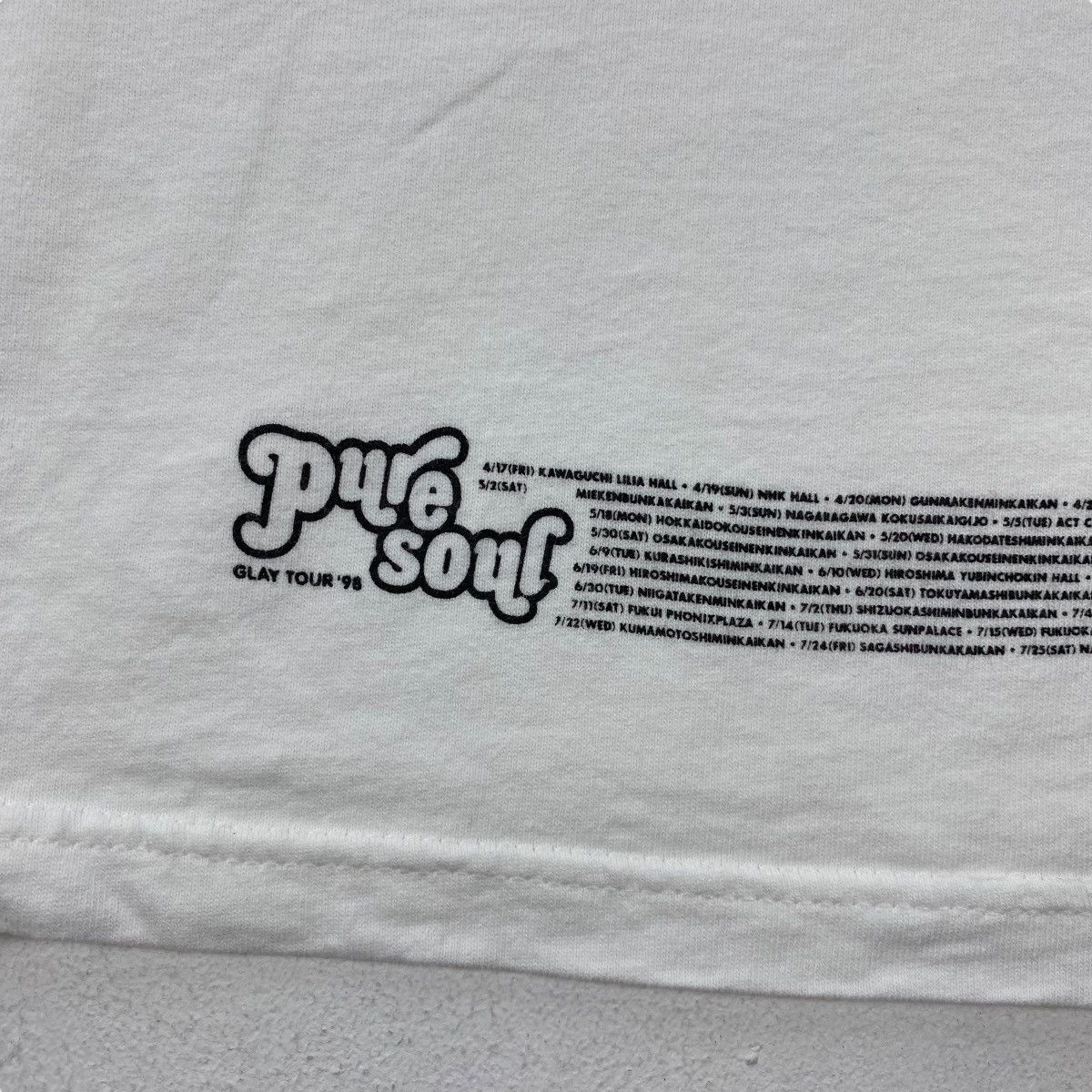 Band Tees × Vintage Vintage 90's GLAY PURE SOUL Tour Band Tee Shirt Medium Size Size US M / EU 48-50 / 2 - 6 Thumbnail