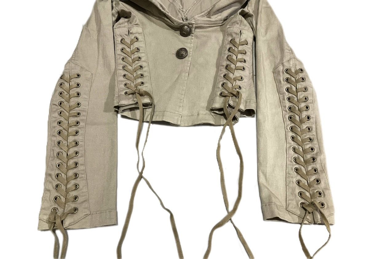 Hysteric Glamour × If Six Was Nine × Japanese Brand 🔥Sick Y2K Japanese Laces Up Bondage Jacket Hysteric Style Size L / US 10 / IT 46 - 4 Thumbnail