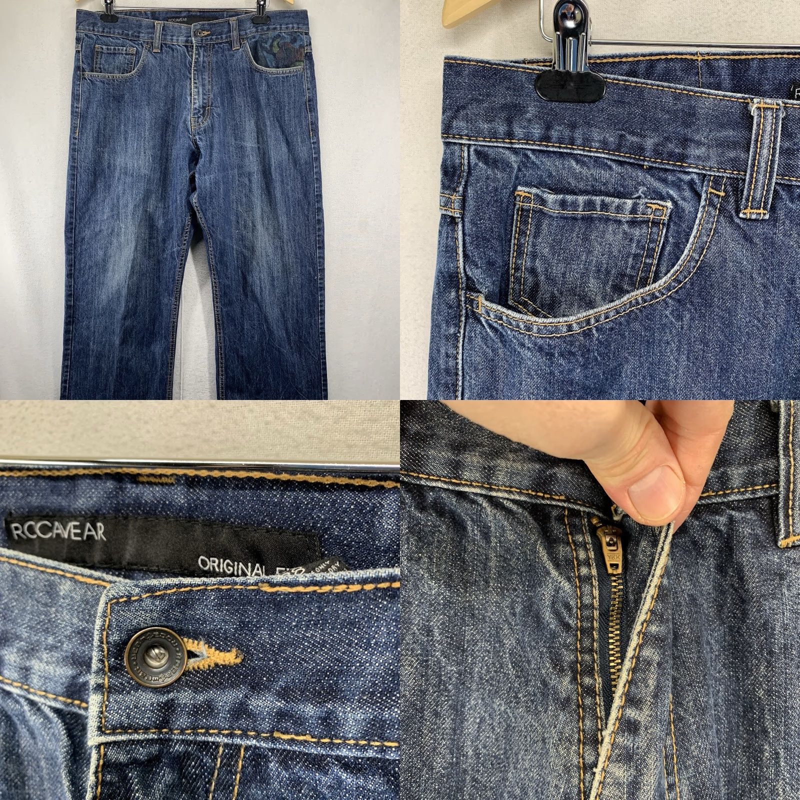 Rocawear VINTAGE Rocawear Men’s Jeans Size 38 Adult Straight 90s Dark Blue Denim Hip Hop Mens Size US 38 / EU 54 - 8 Thumbnail
