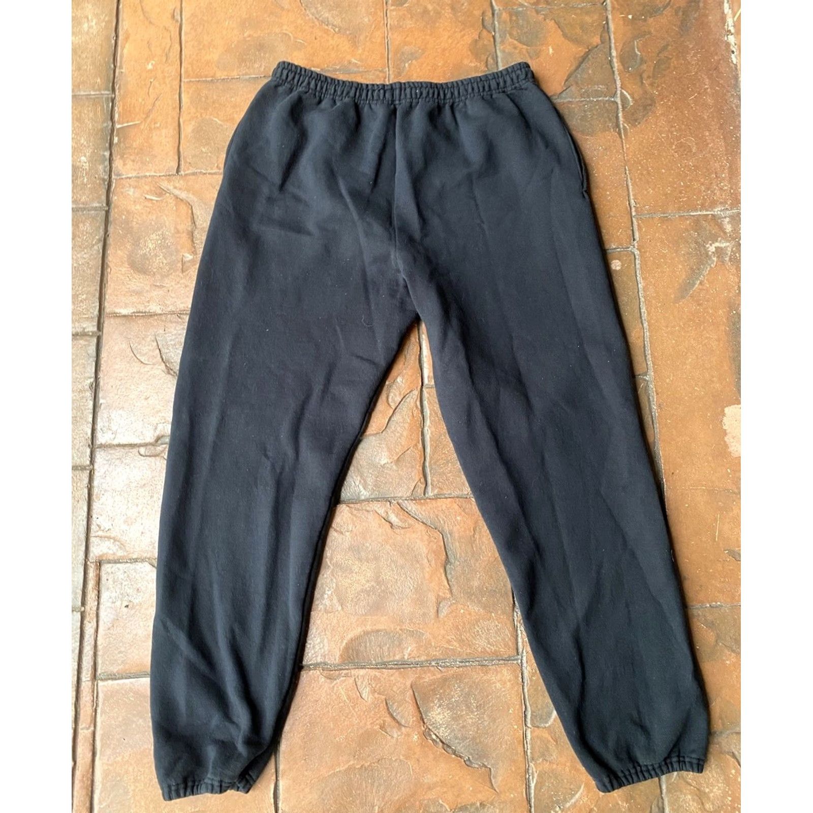 FELT FELT Felt For Every Living Thing Ibiza Cherry Sweatpants Pockets Drawstring XL Black Cotton Logo Pants Men Hands 80s? Size US 36 / EU 52 - 3 Thumbnail